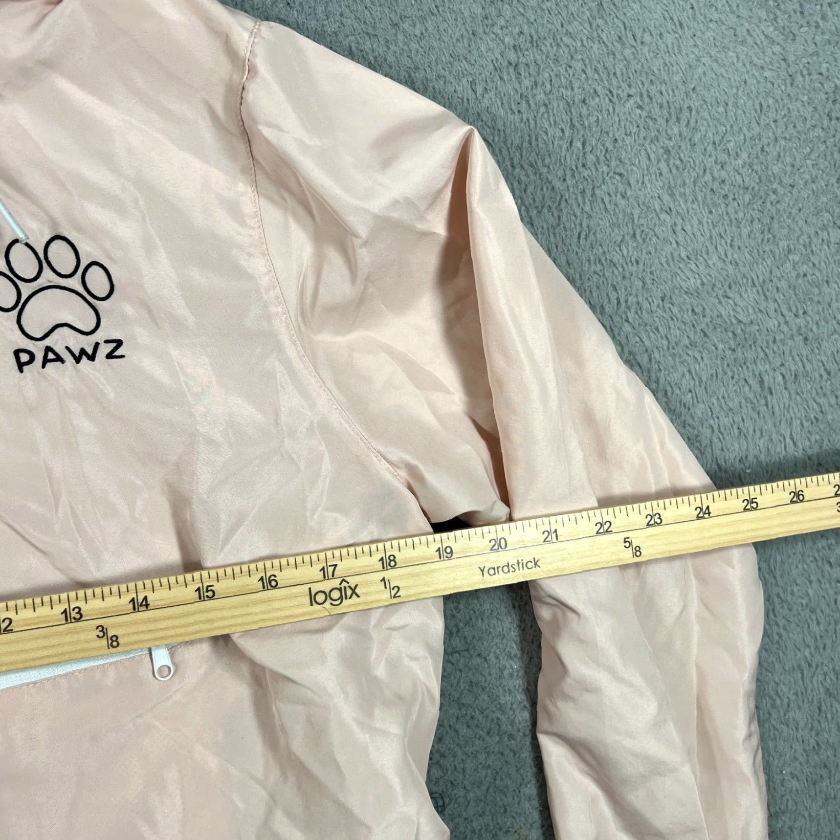 Pinko PAWZ Hoodie Womens Small Pink Windbreaker Zip Crop Jacket Size S / US 4 / IT 40 - 3 Thumbnail