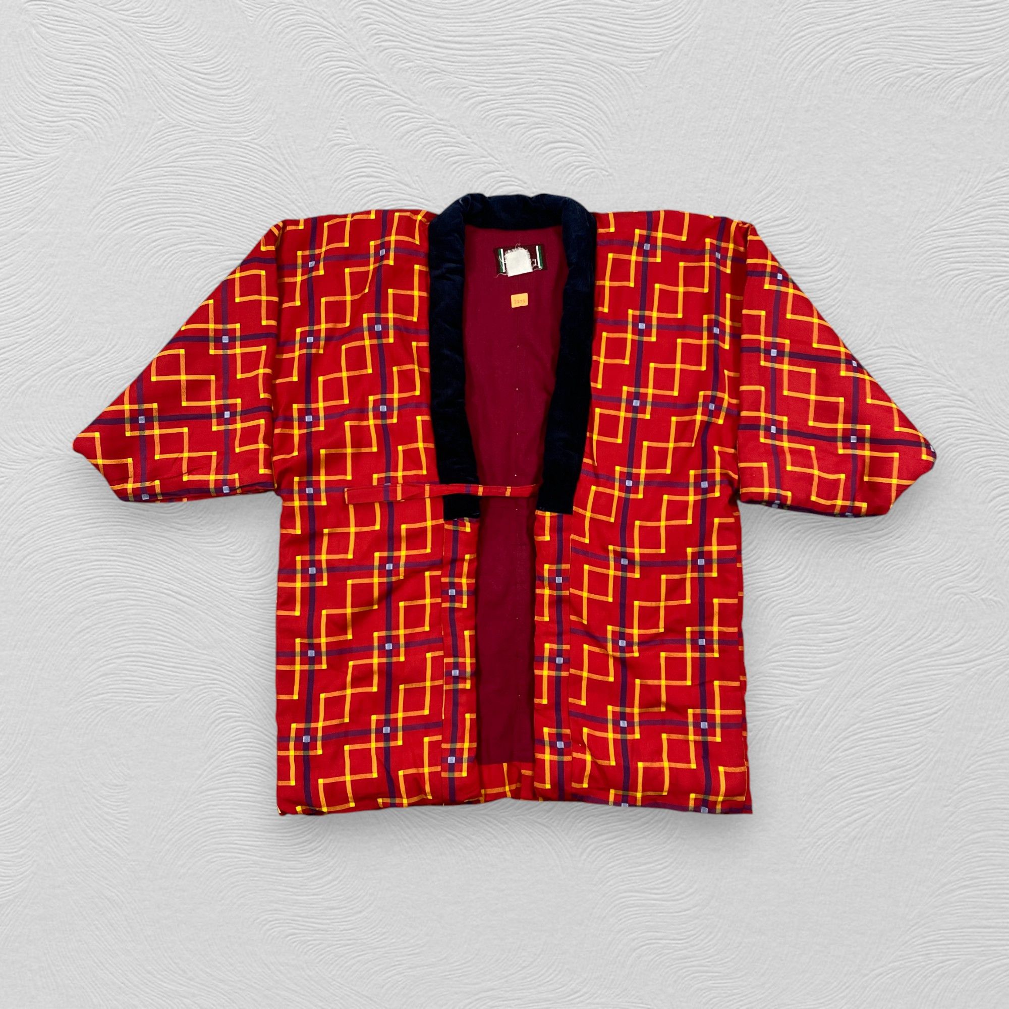 Japanese Brand Vintage Japanese Padded Plaid Japanese Kimono -J273 Size US L / EU 52-54 / 3 - 1 Thumbnail