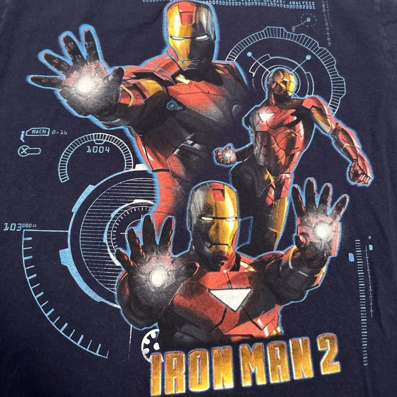 Marvel Comics × Vintage Vintage Iron Man Shirt Mens Black Iron Man 2 Marvel Movie Size US M / EU 48-50 / 2 - 2 Thumbnail