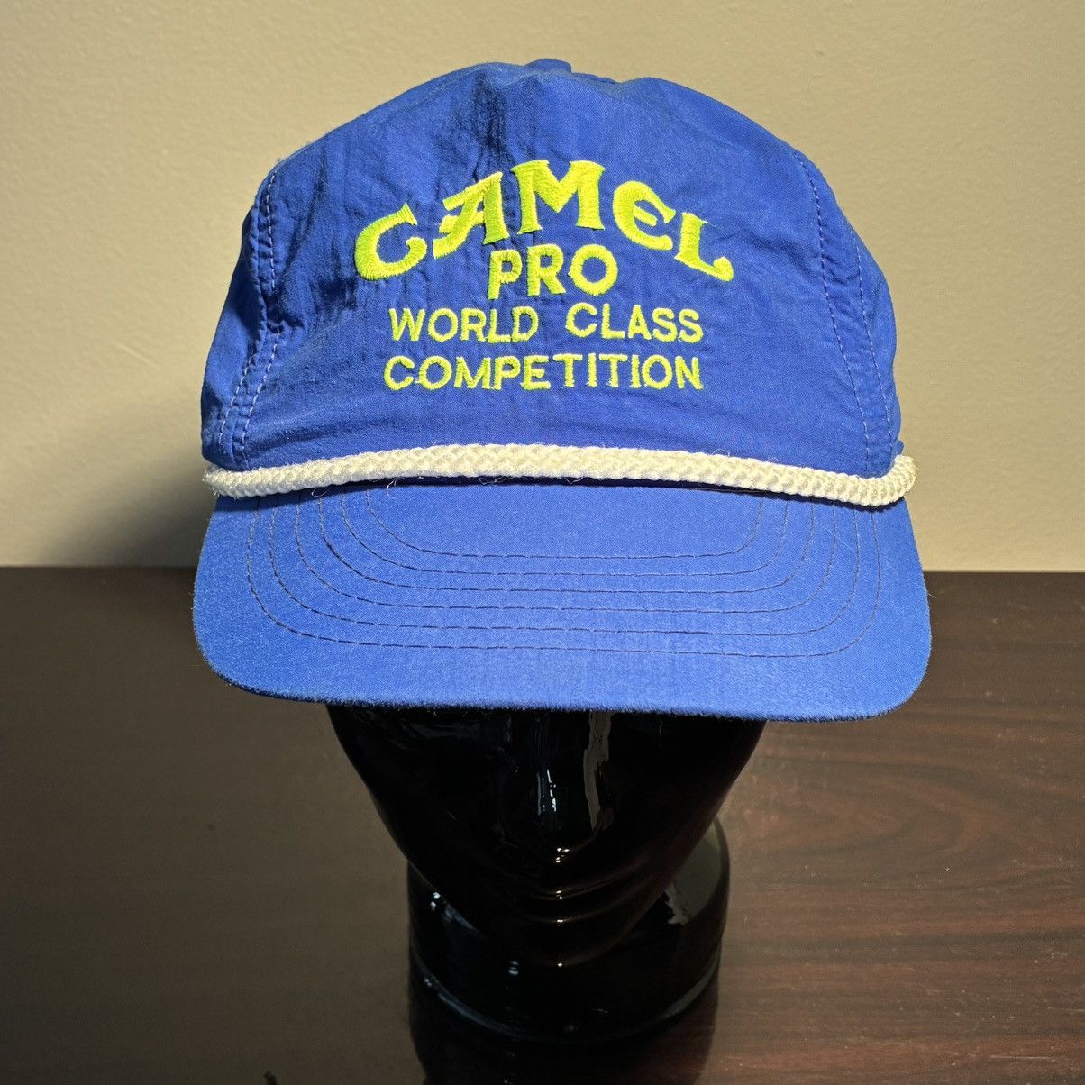 Camel 80s Camel Pro World Class Competition blue baseball hat Size ONE SIZE - 1 Thumbnail