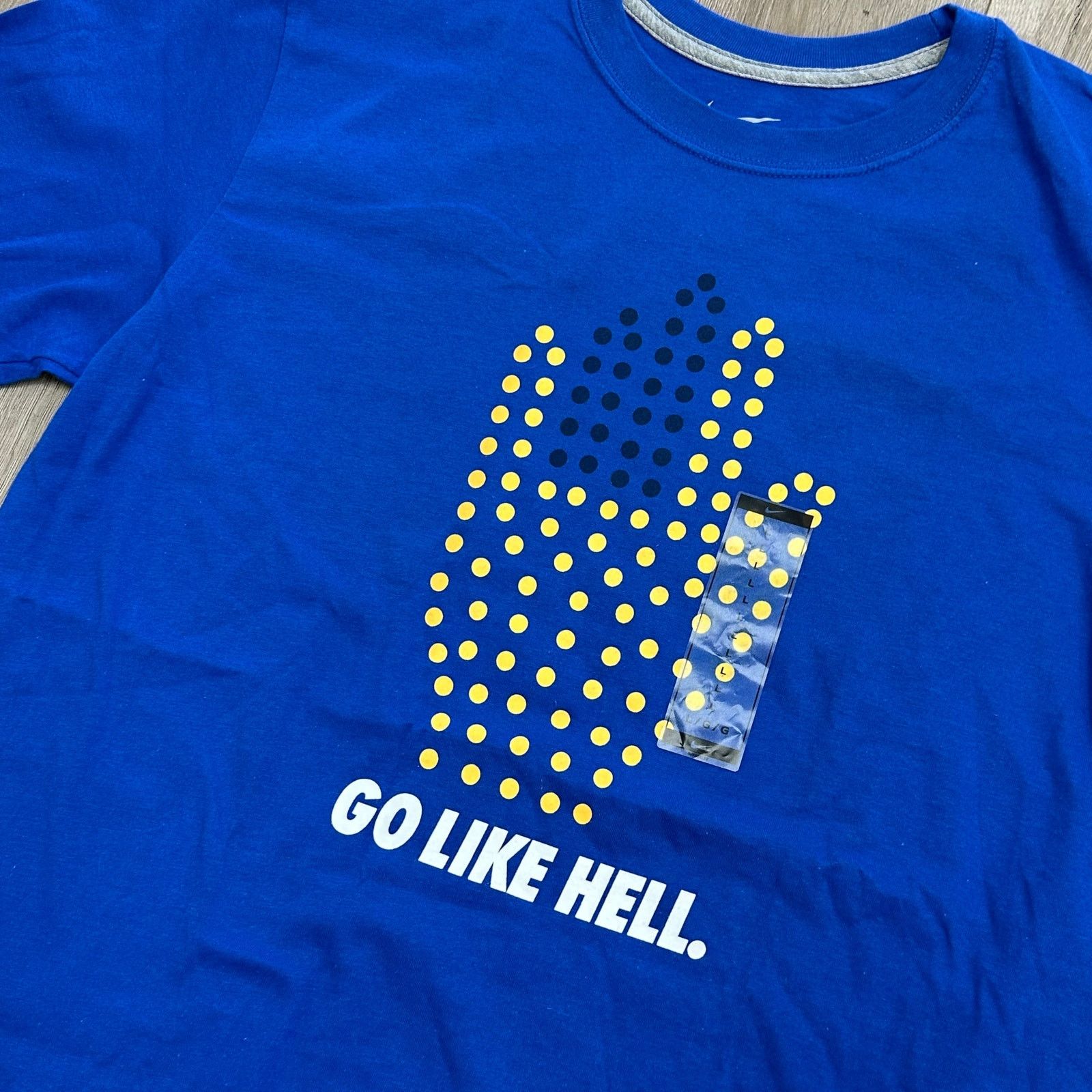 Nike New Nike Go Like Hell graphic tee t Shirt Blue size Large L Size US L / EU 52-54 / 3 - 5 Thumbnail