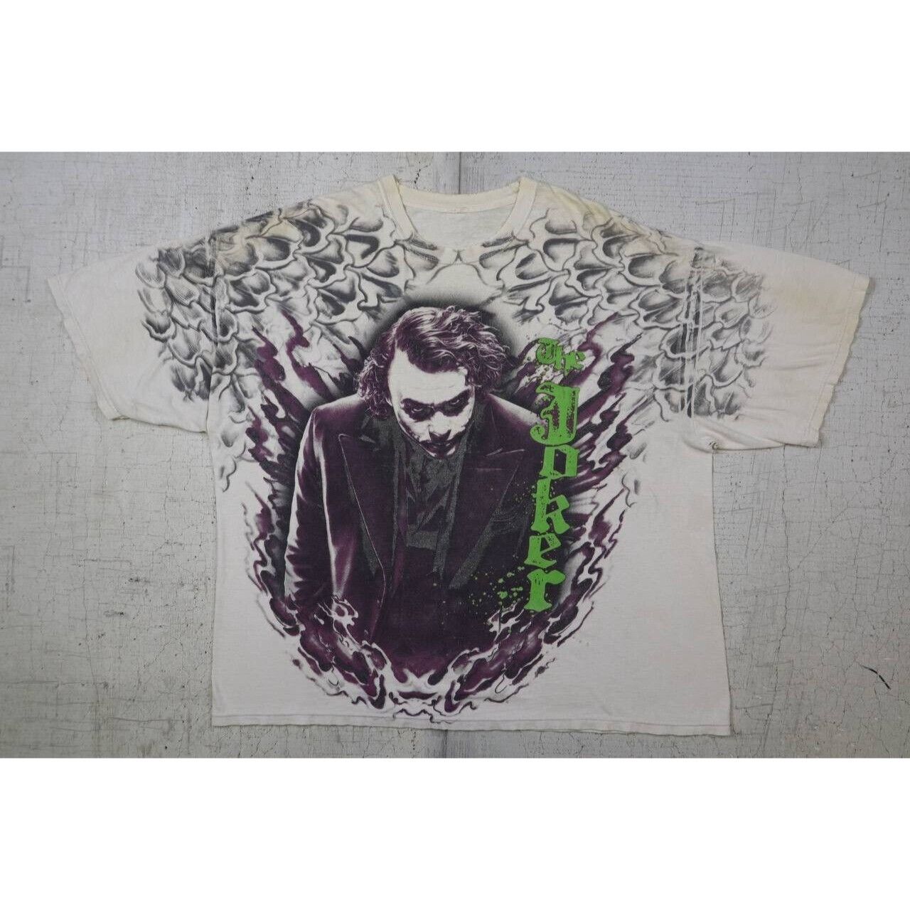 Vintage Vtg Batman The Dark Knight Heath Ledger The Joker Sz 2XL Size US XXL / EU 58 / 5 - 2 Thumbnail