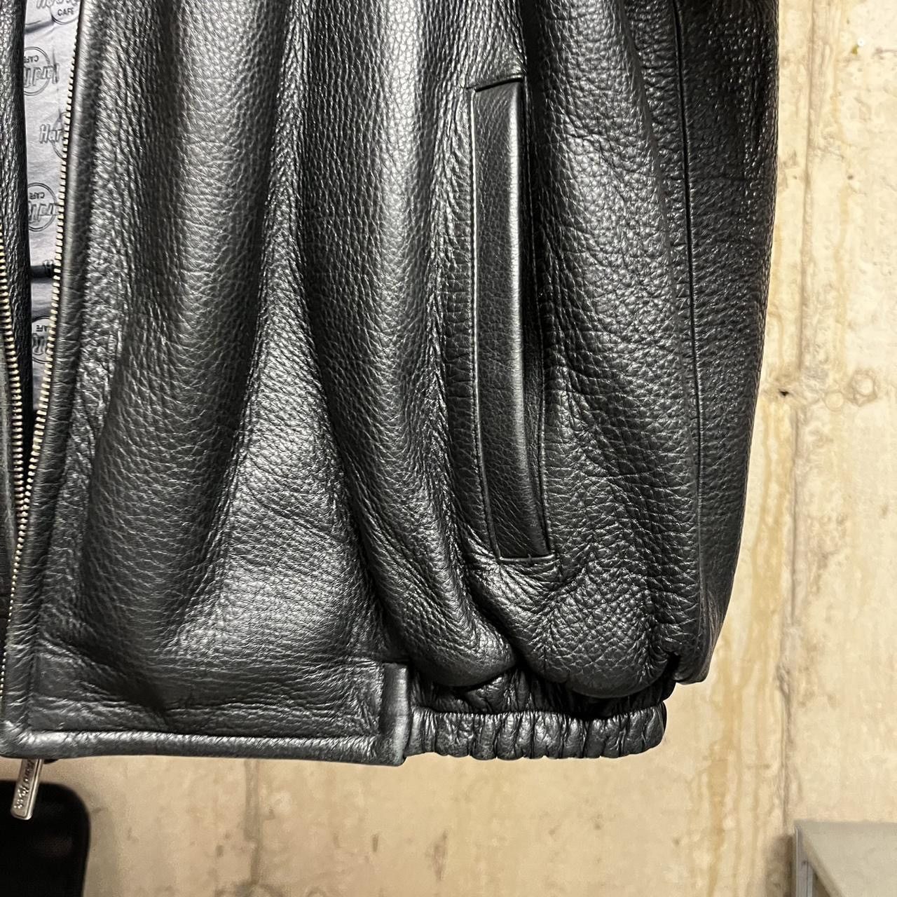 Hard Rock Cafe Vintage Hard Rock Cafe Heavy Leather Jacket Size US L / EU 52-54 / 3 - 5 Thumbnail