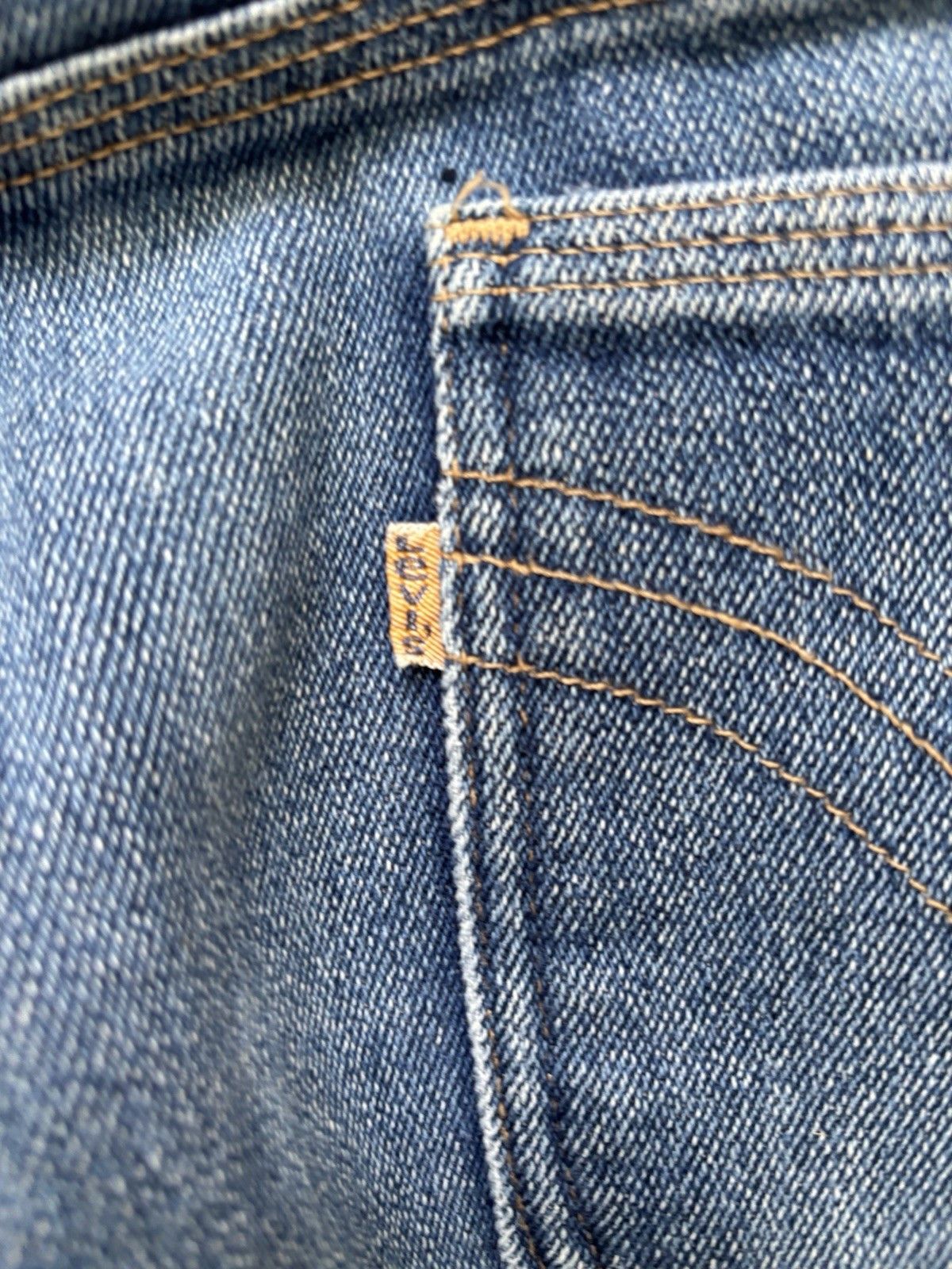 Levi's Vintage 60s/70s Levi’s Orange Tab Jeans 34x30 42 Talon Zip Size US 34 / EU 50 - 3 Thumbnail