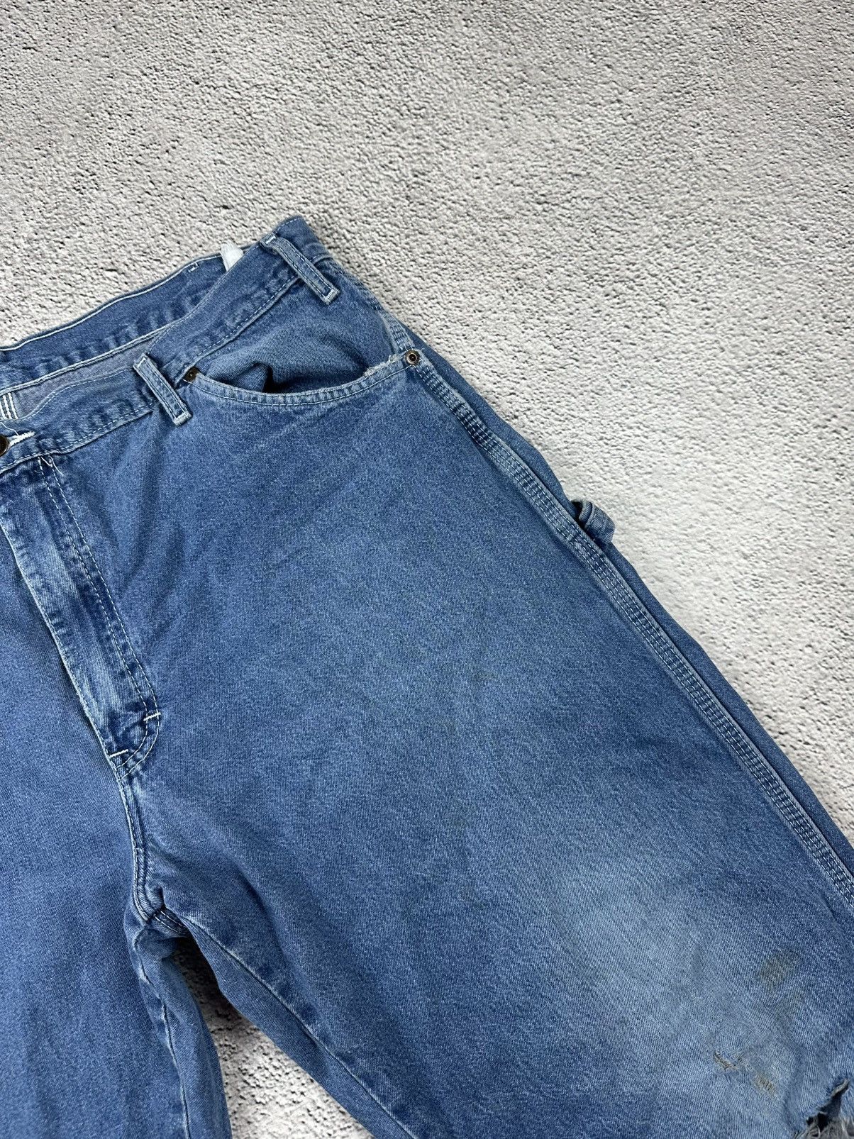 Dickies Vintage Dickies Washed Denim Blue Jeans Carpenter Y2K Baggy Size US 38 / EU 54 - 11 Thumbnail