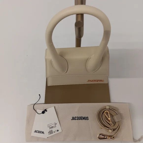 Jacquemus Jacquemus Le Chiquito Moyen Top-Handle Leather Bag - Ivory Size ONE SIZE - 4 Thumbnail