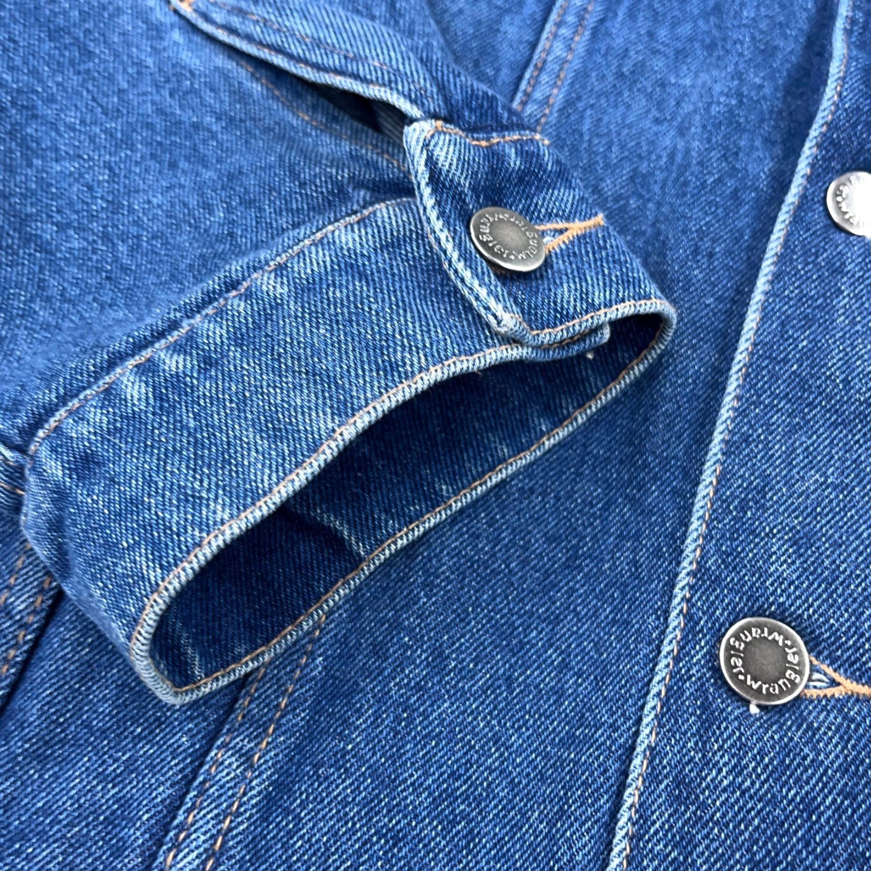 Wrangler VINTAGE Wrangler Denim Jacket Men 2XL Blue Mid Wash Trucker 90s Classic USA Size US 39 - 5 Thumbnail
