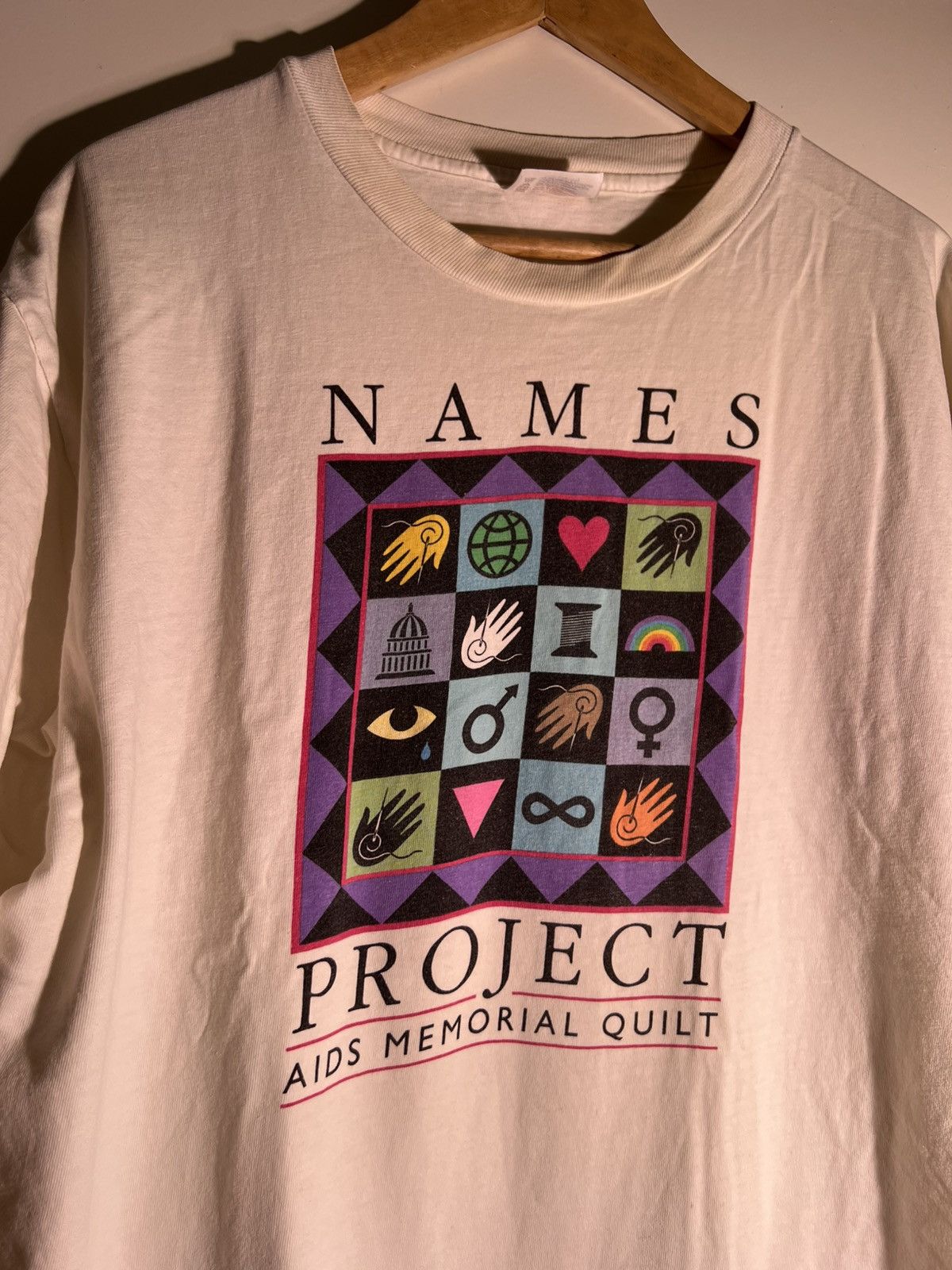 Vintage 90’s 2000’s Y2K VTG Vintage Names Project AIDS Retro T Shirt Size US L / EU 52-54 / 3 - 4 Thumbnail