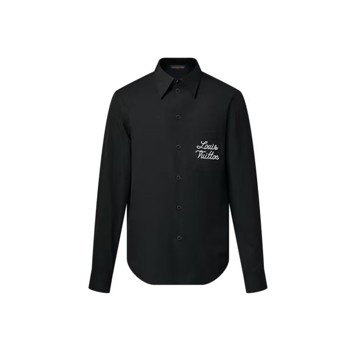 Louis Vuitton Embroidered Signature Long-Sleeved Shirt Size US M / EU 48-50 / 2 - 1 Thumbnail