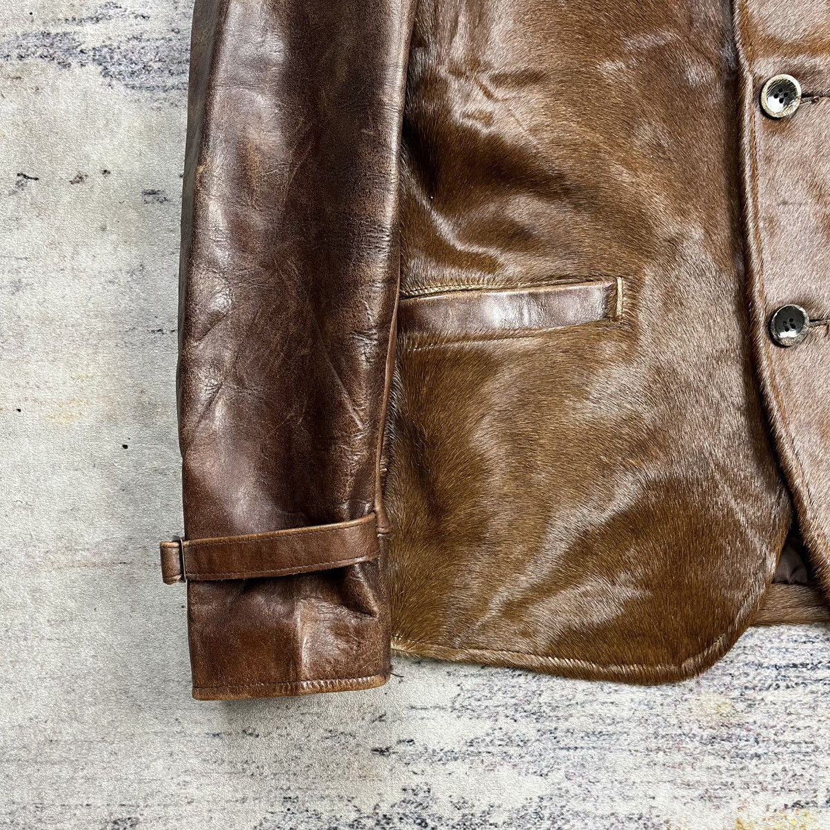 Indian Motorcycle Indian toyo enterprise pony hair horsehide leather jacket Size US M / EU 48-50 / 2 - 6 Thumbnail