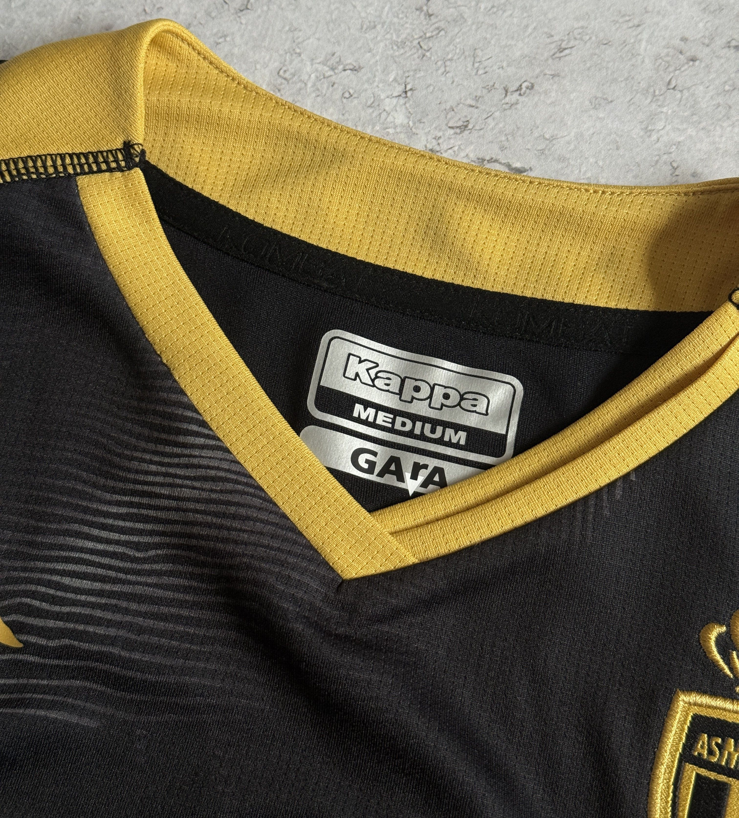 Kappa AS Monaco 2023/2024 Away Jersey Shirt Black Gold Kappa M Size US M / EU 48-50 / 2 - 3 Thumbnail