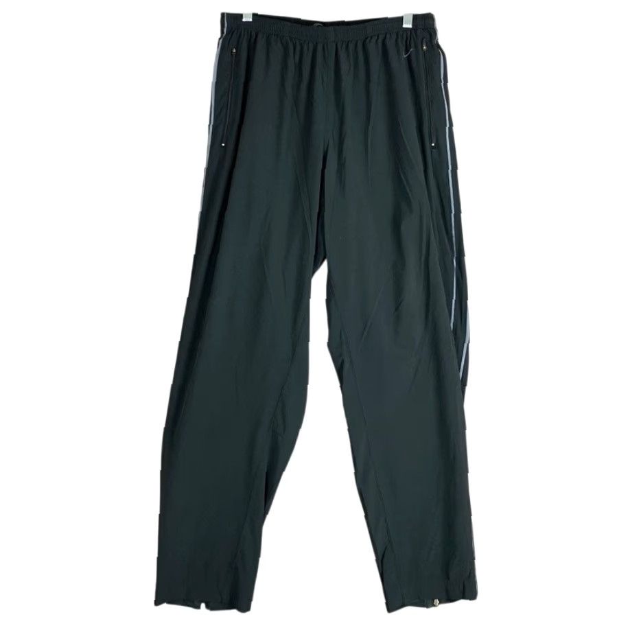 Nike VINTAGE Nike Mens Pants Black Pull On Dri Fit Zip Up Ankle Performance Stretch L Size US 31 - 2 Thumbnail