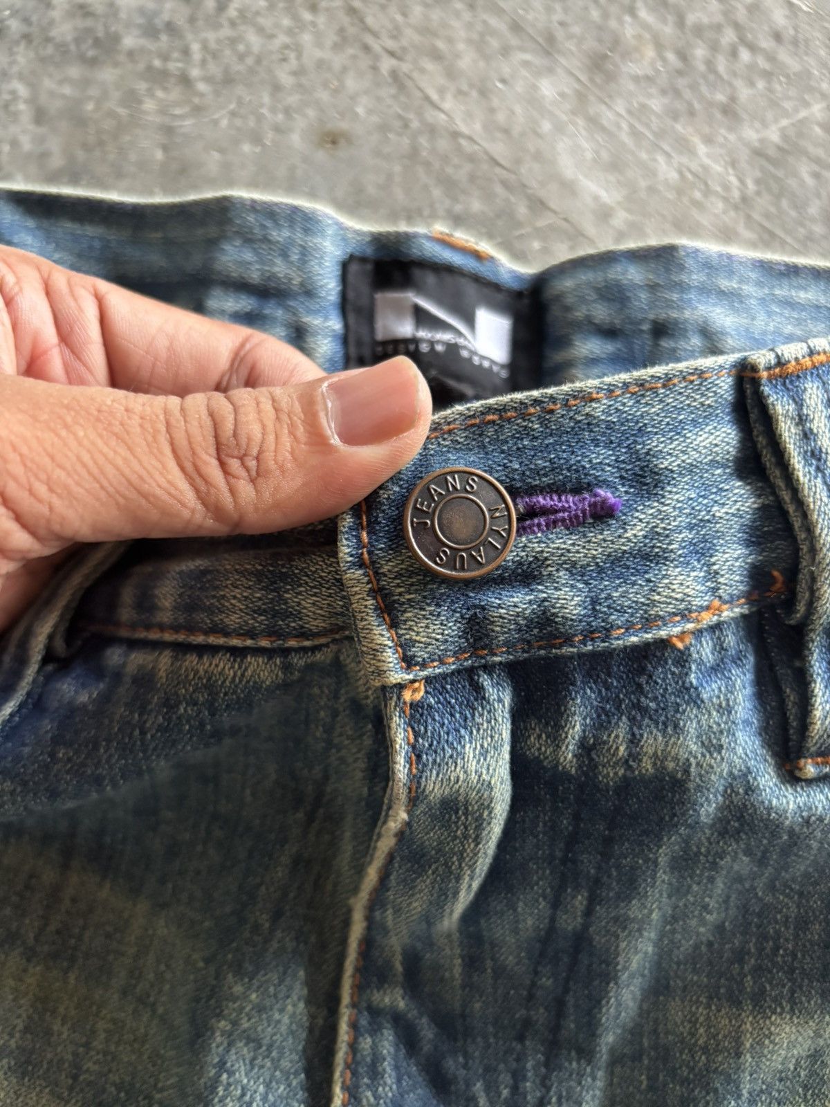 If Six Was Nine NYLAUS flare distressed rusty wash punk grunge japanese Size US 32 / EU 48 - 4 Thumbnail
