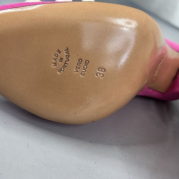 Moschino Moschino Boutique Pink Suede Pearl Pointed Toe 100 mm Heels Size US 8 / IT 38 - 5 Thumbnail