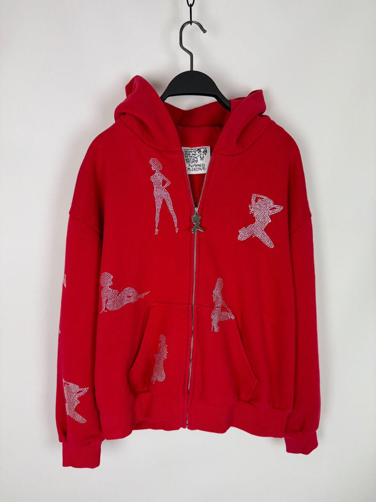 Named Collective Unrealistic Ideals Rhinestone Boxy Hoodie