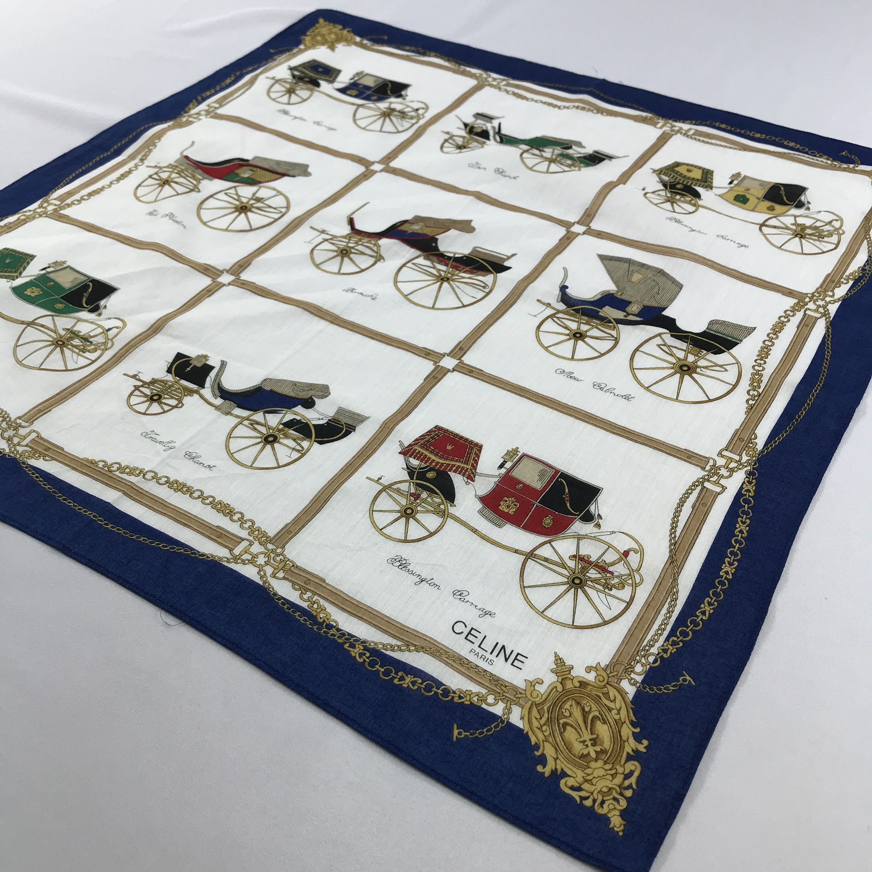 Celine × Vintage Celine Bandana / Handkerchief / Neckerchief - S2537 Size ONE SIZE - 2 Thumbnail