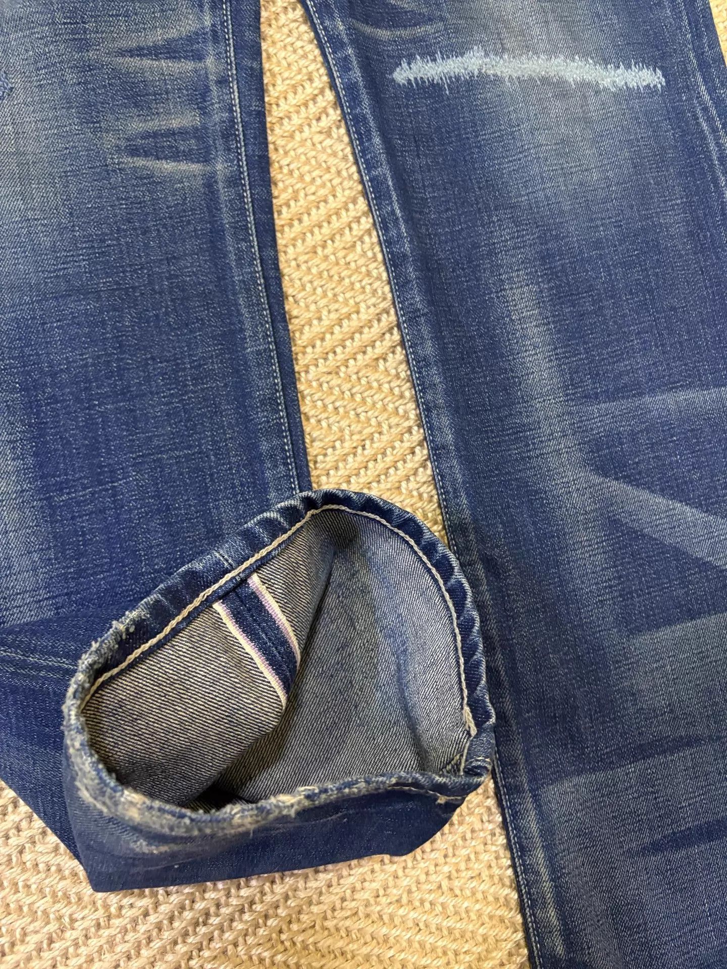Neighborhood Natural Wash Cut Distressed NBHD 07 SCAB Jeans MID S Size US 30 / EU 46 - 7 Thumbnail