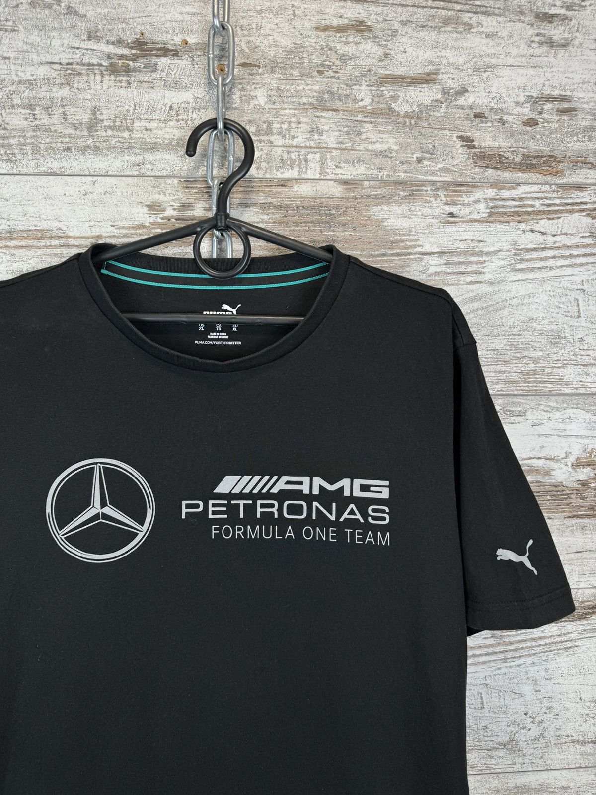Mercedes-Benz × Puma Mens Vintage Puma Mercedes AMG Petronas T-shirt Size US XL / EU 56 / 4 - 3 Thumbnail