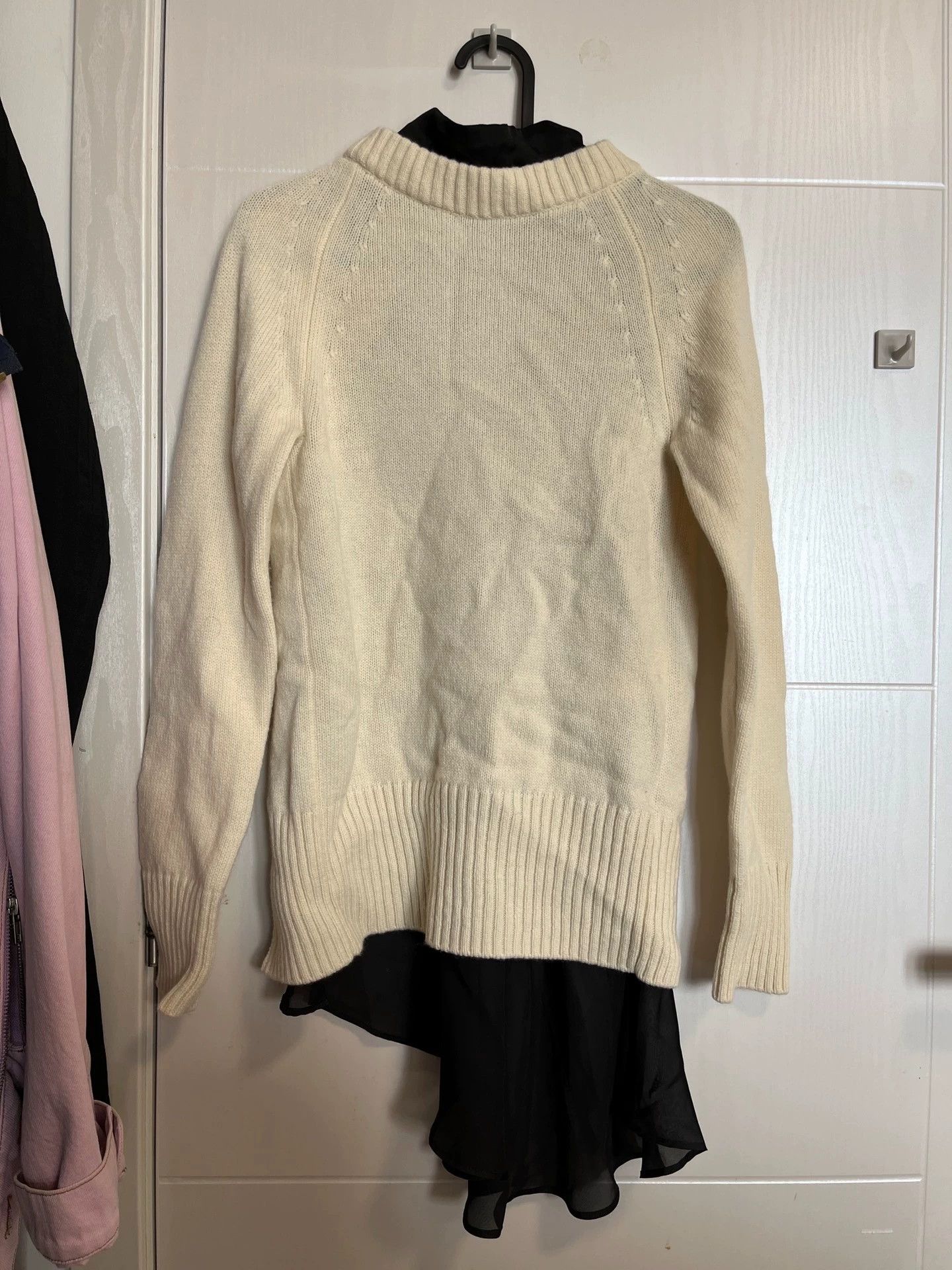 Sacai sacai Back Irregular Panel Knit Sweater Women's SZ2 99New Size XS / US 0-2 / IT 36-38 - 1 Thumbnail