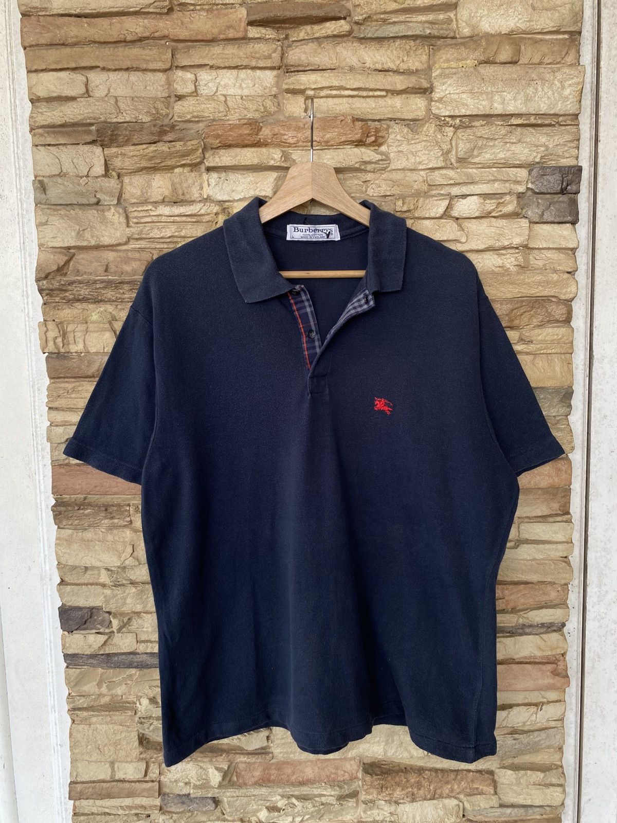 Burberry Rare Vintage Burberrys England Nova Check Polo Shirt Size US L / EU 52-54 / 3 - 2 Thumbnail