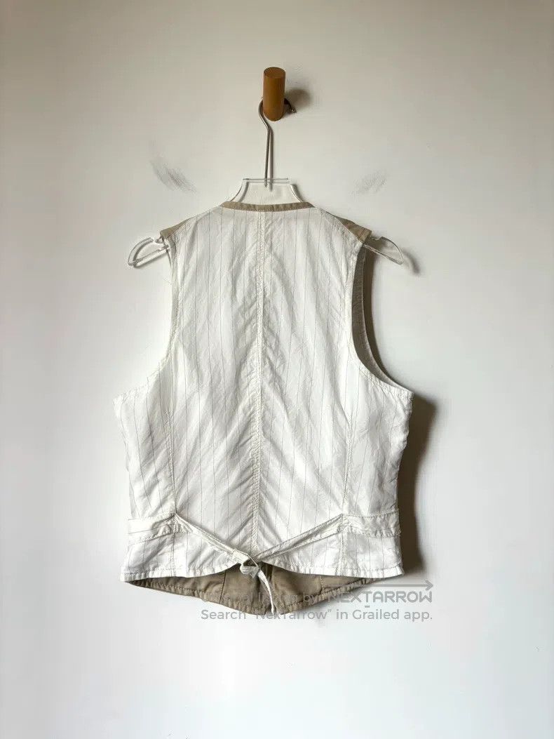 Comme des Garcons Comme Des Garcons Khaki blazer waistcoat with patchwork de Size S / US 4 / IT 40 - 5 Thumbnail