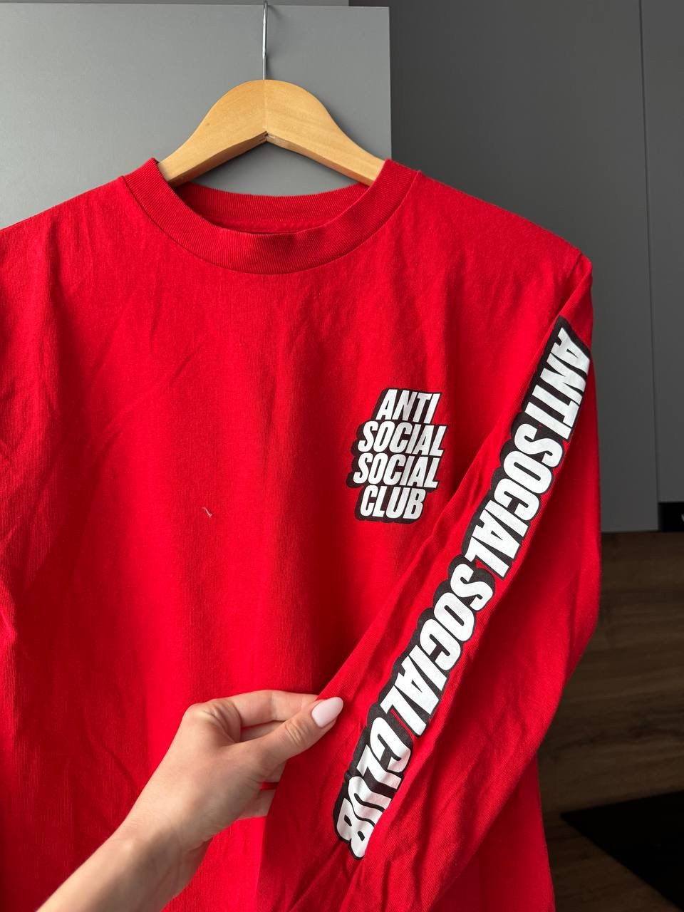 Anti Social Social Club Anti Social Social Club Block Me Red Long Sleeve Tee ASSC Size US S / EU 44-46 / 1 - 4 Thumbnail