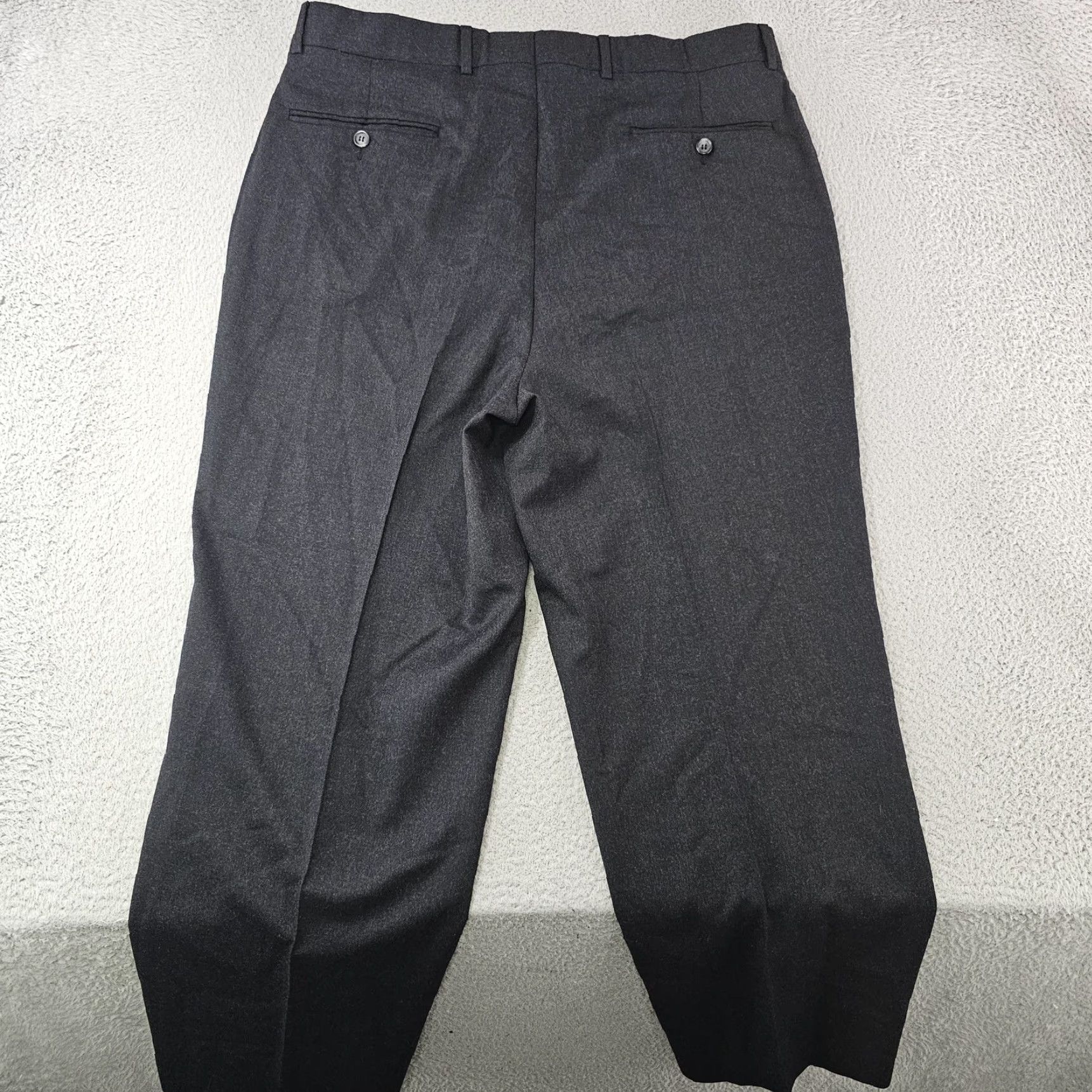 Brooks Brothers Brooks Dress Pants Mens 36x27 Gray Wool Stretch Flat Front Trousers Canada Business Formal Workwear Size US 36 / EU 52 - 6 Thumbnail