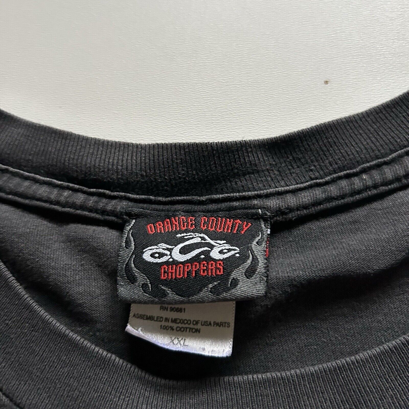 Harley Davidson Vintage Y2K OC Choppers T Shirt 2XL Motocycle Faded Black Size US XXL / EU 58 / 5 - 5 Thumbnail