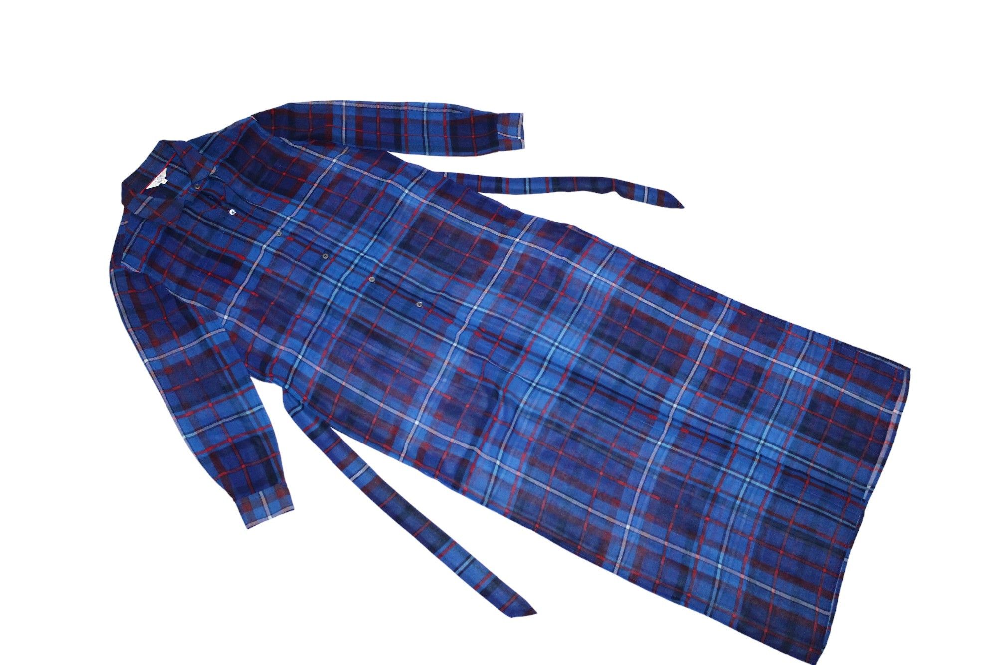 Tommy Hilfiger Gigi Hadid x Tommy Hilfiger Plaid Polyester Long Shirt Dress Size M / US 6-8 / IT 42-44 - 2 Thumbnail