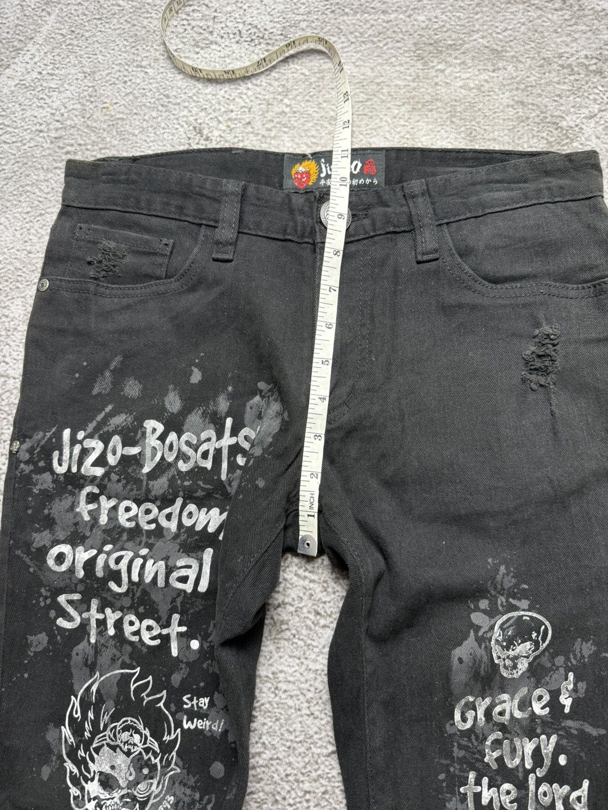 Hysteric Glamour Skinny jeans black denim jizo-botatsu Size US 30 / EU 46 - 21 Thumbnail