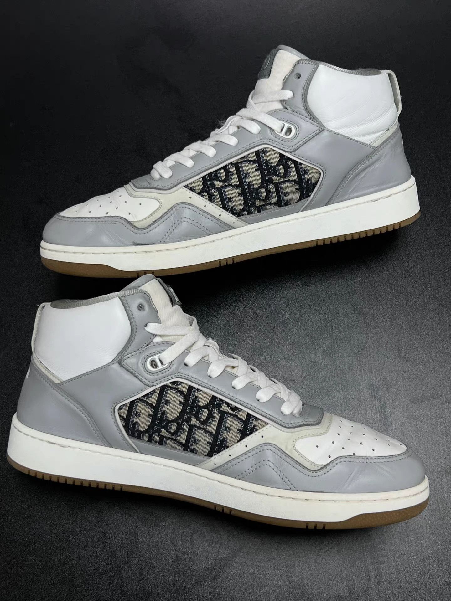 Dior DIOR B27 High-Top Gray White K15 Size US 11 / EU 44 - 5 Thumbnail