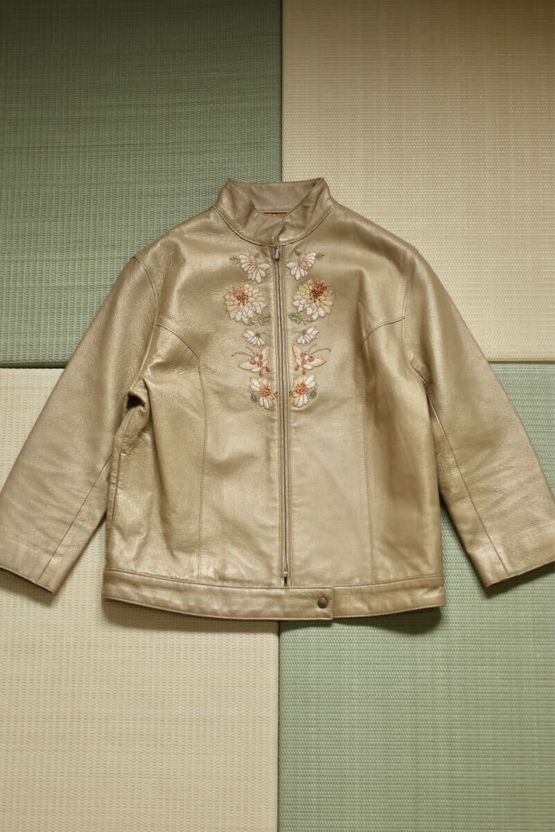 Vivienne Tam Vivienne Tam Leather Jacket with Embroidered Flowers Size XS / US 0-2 / IT 36-38 - 1 Thumbnail