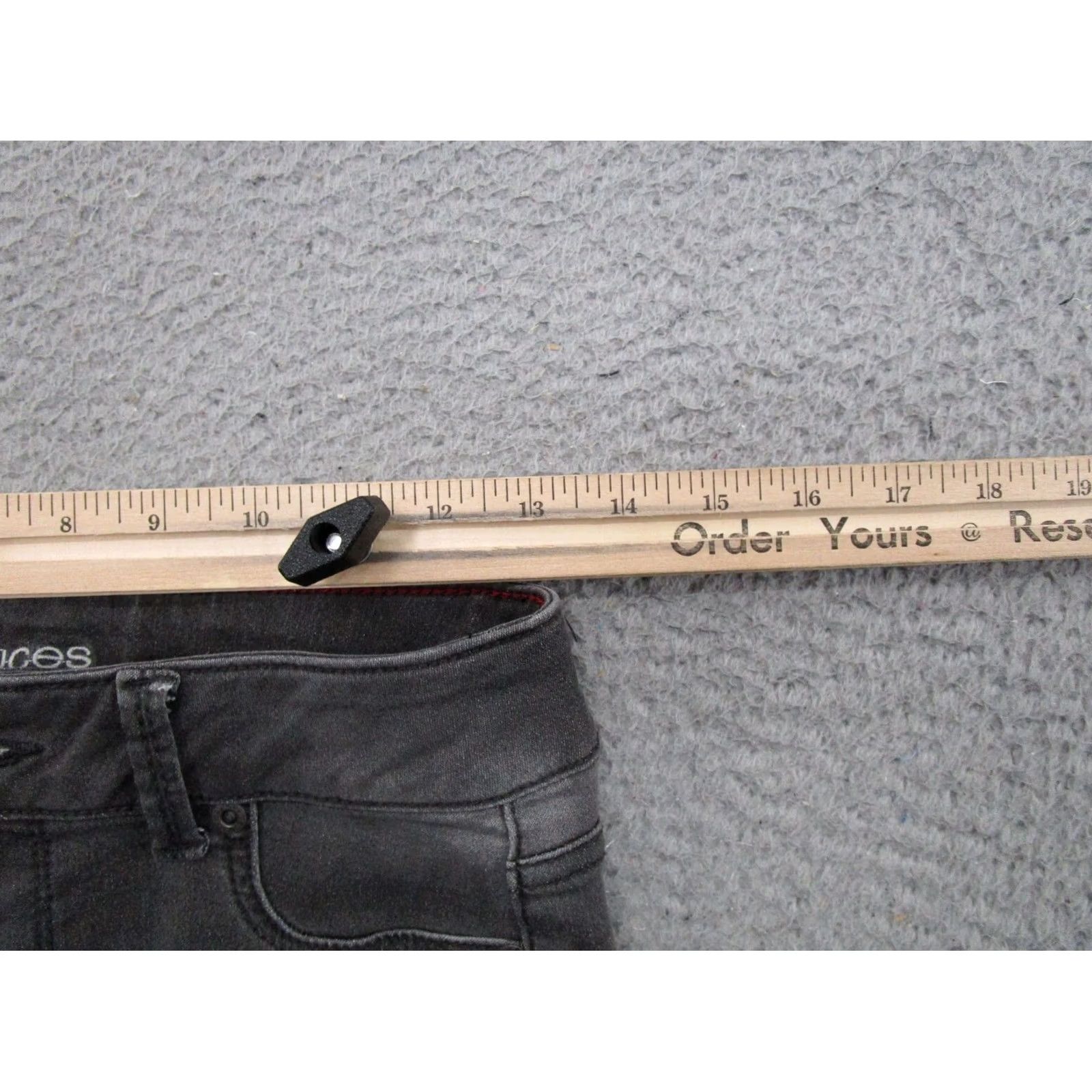 Vintage Maurices Women's Gray Denim Stretch Skinny Jeans XS Reg Cotton Blend Size 26" / US 2 / IT 38 - 5 Thumbnail