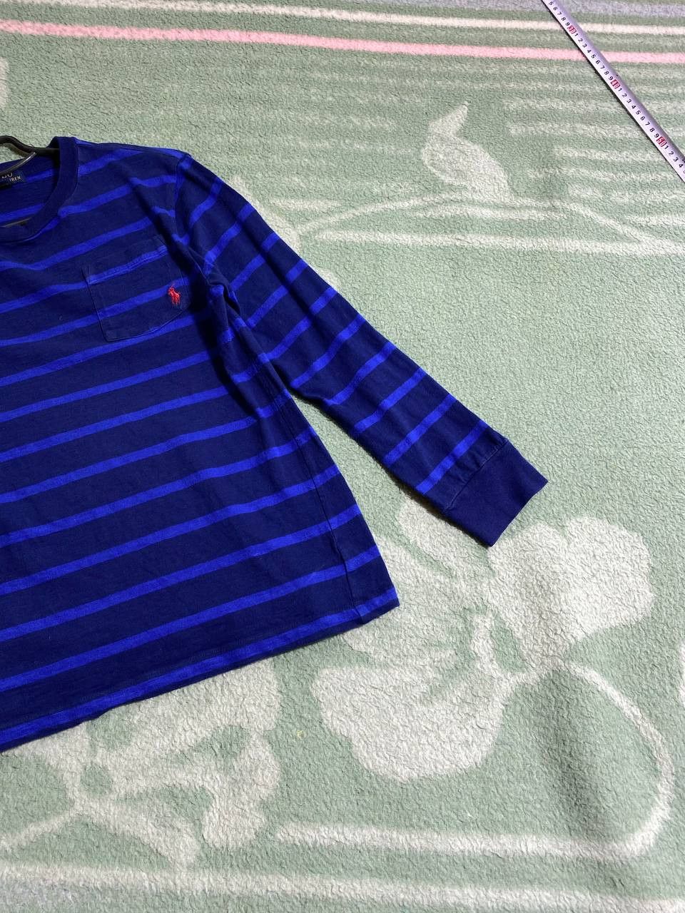 Polo Ralph Lauren × Vintage Vintage Polo Ralph Lauren Rugby Sweatshirt Striped Baggy 90s Size US S / EU 44-46 / 1 - 8 Thumbnail