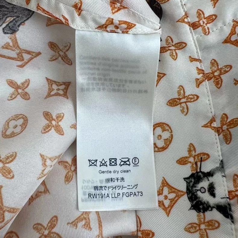 Louis Vuitton Louis Vuitton Presbyopic print cat silk shorts 2501-Nextarr Size US 36 / EU 52 - 4 Thumbnail
