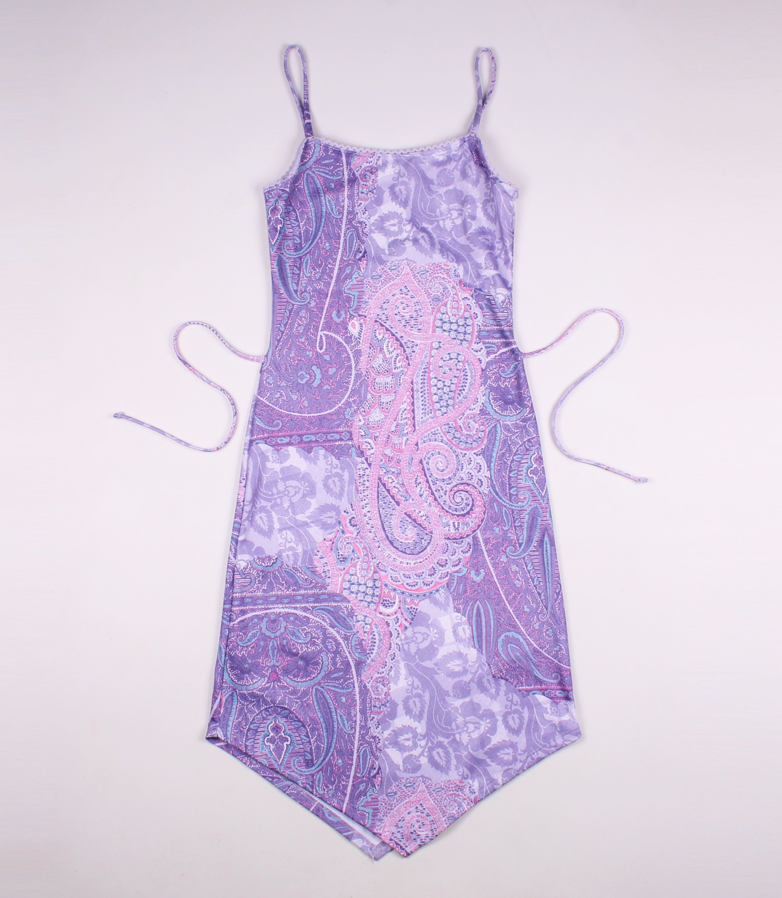 Vintage Vintage Clockhouse Y2K Paisley Boho Purple Dress Size S / US 4 / IT 40 - 10 Thumbnail