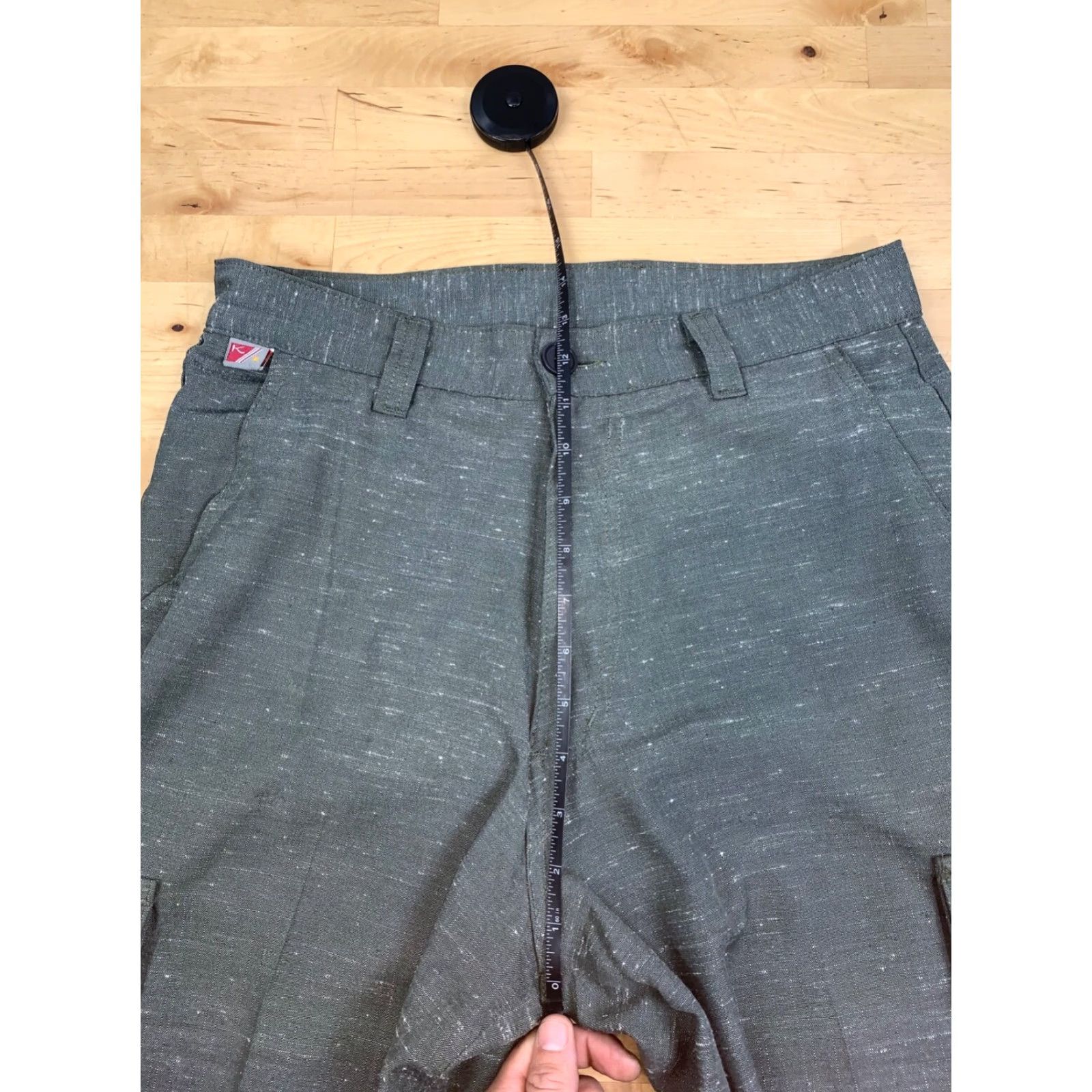 Vintage VINTAGE Kikwear Cargo Pants Pants 31x30 Olive Green 90s Grunge Hip Hop Mens Wide-Leg Baggy Y2K #8133 Size US 31 - 7 Thumbnail