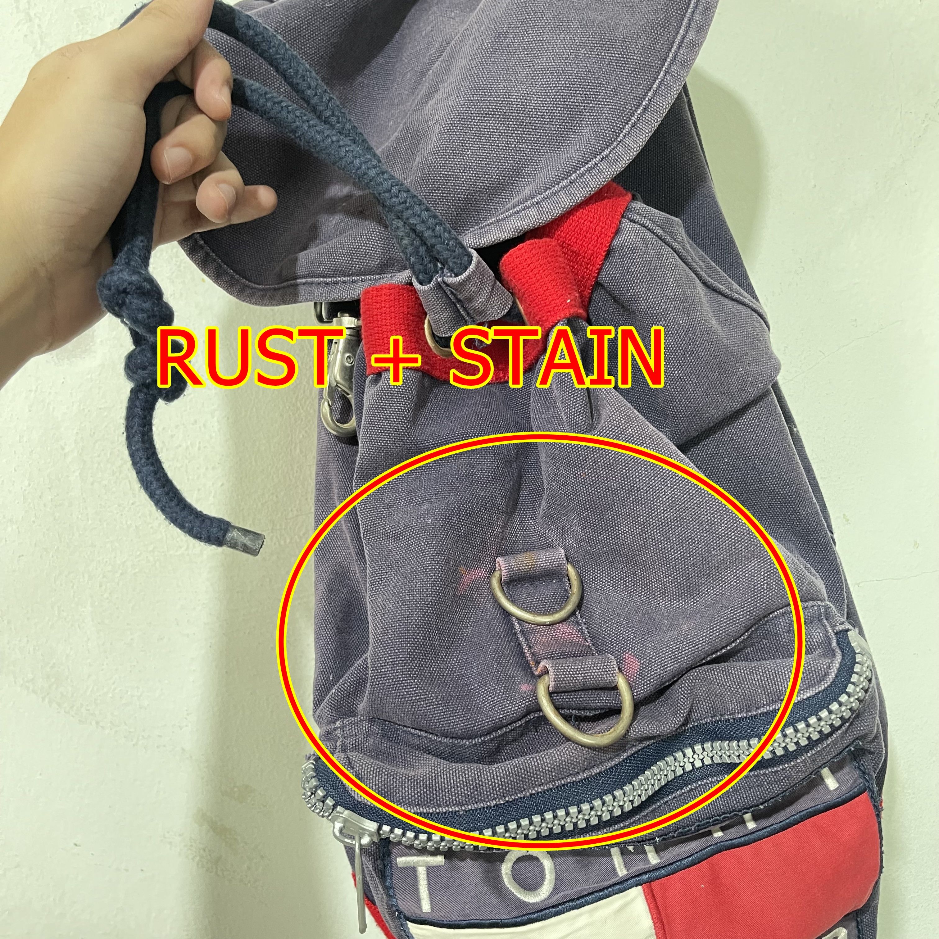 Tommy Hilfiger Vintage 90s Tommy Hilfiger Backpack Size ONE SIZE - 15 Thumbnail