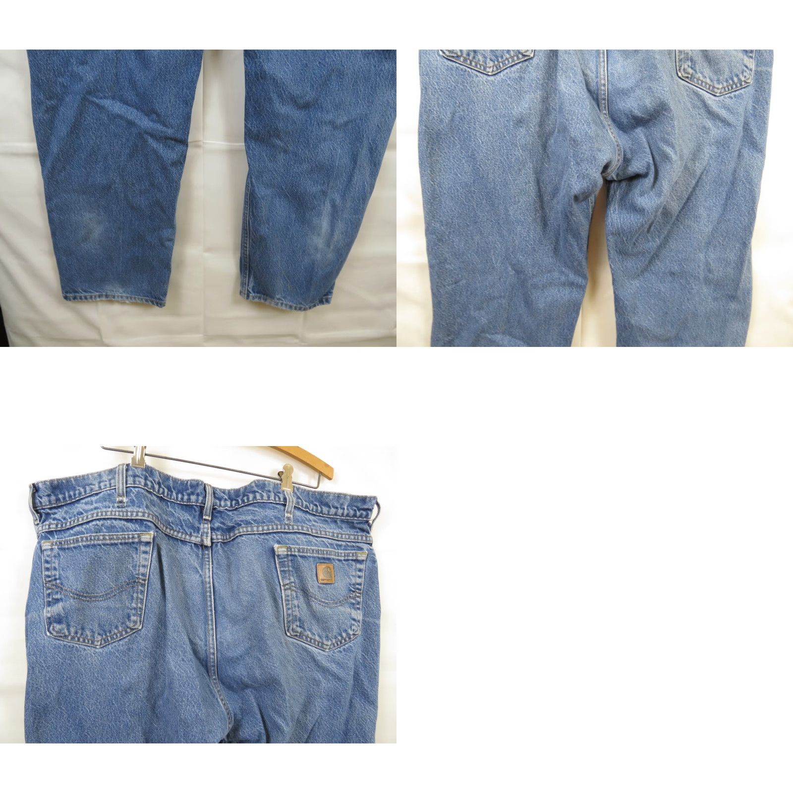 Carhartt Carhartt Jeans Relaxed Fit 44X30 Pants Blue Mens Regular Inseam 30 USA Union Made Distressed Tapered 44 Blue Jeans Size US 44 / EU 60 - 8 Thumbnail