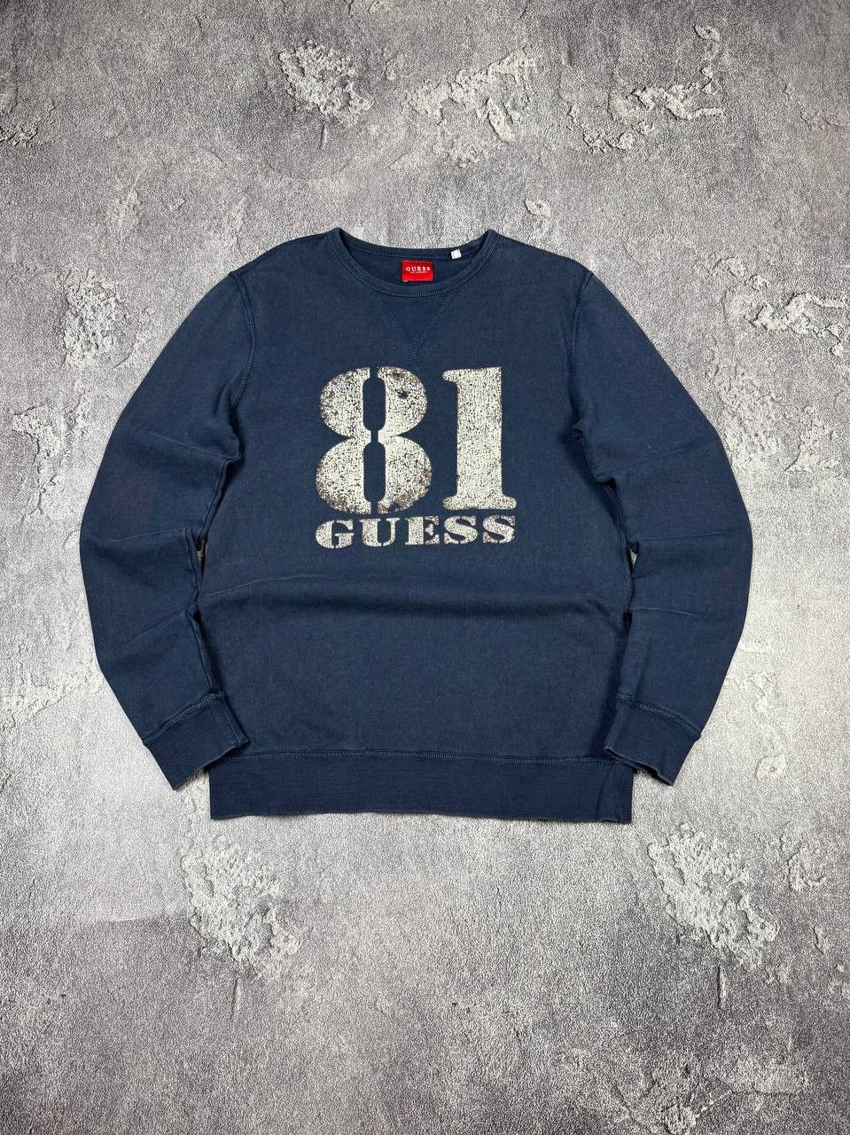 Guess Y2K Guess 2000s Distressed Blue Pullover Streetwear Size US M / EU 48-50 / 2 - 1 Thumbnail