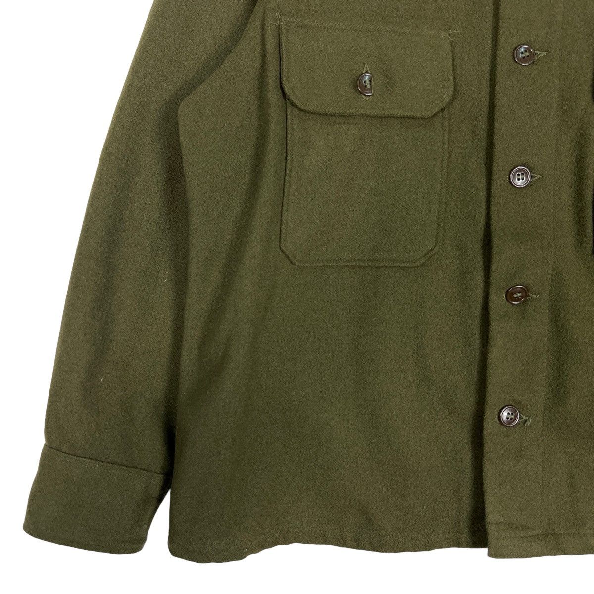 Vintage 🔥 TRUE VINTAGE 40s 50s US ARMY WWII WOOL SHIRT JACKET Size US L / EU 52-54 / 3 - 4 Thumbnail