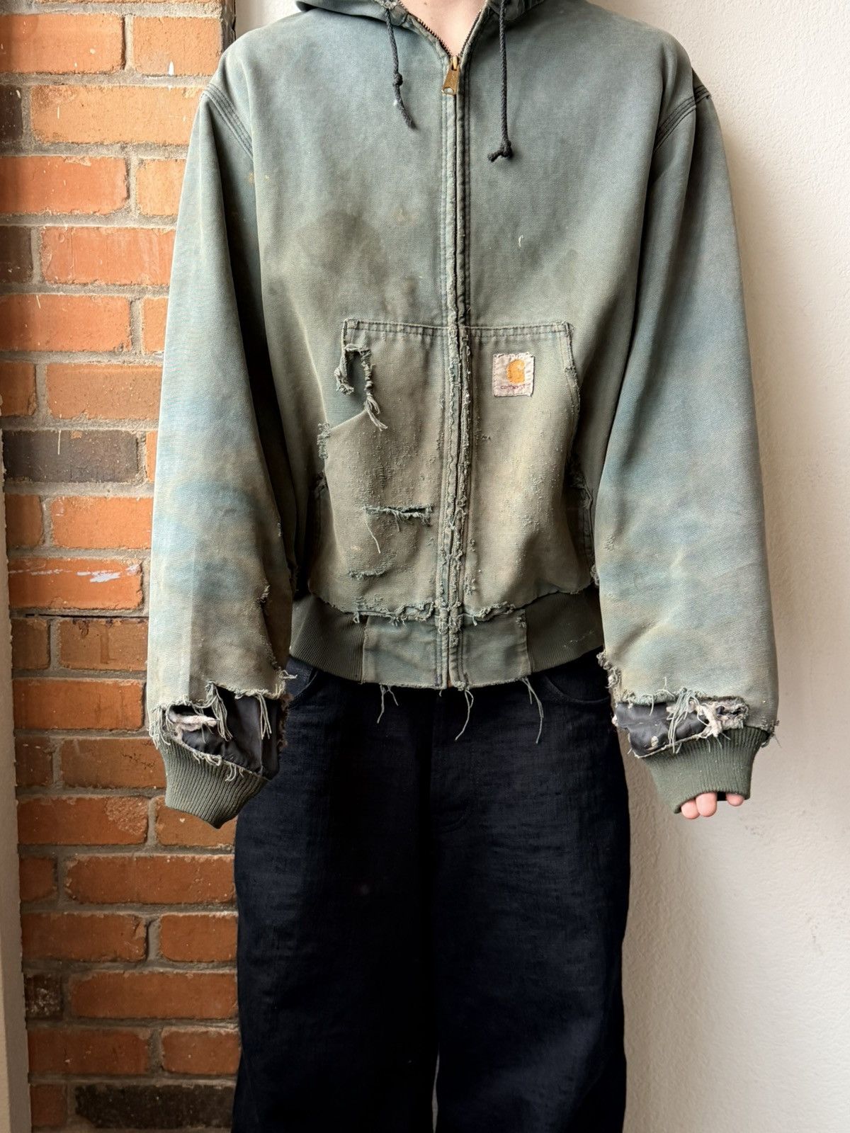 Carhartt Carhartt Distressed Work Wear Jacket Size US L / EU 52-54 / 3 - 3 Thumbnail