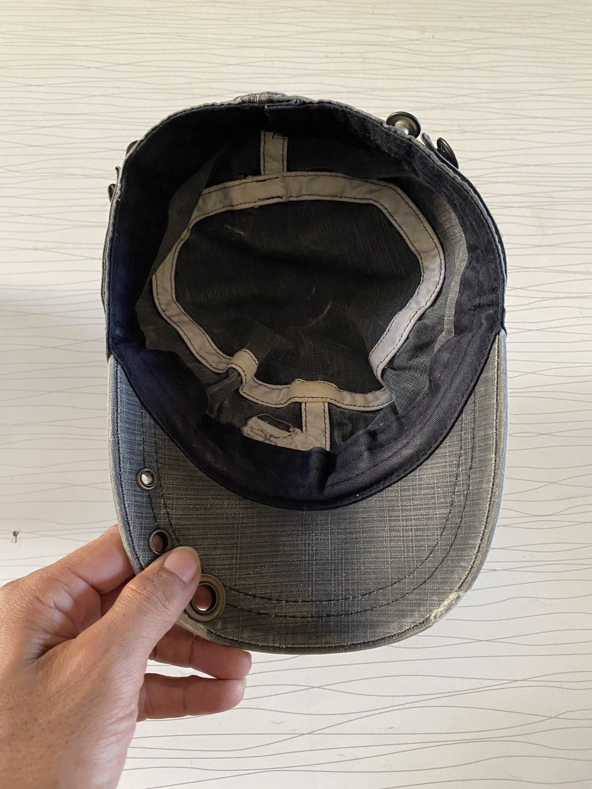 If Six Was Nine Studded metal skull Patrol cap Size ONE SIZE - 7 Thumbnail