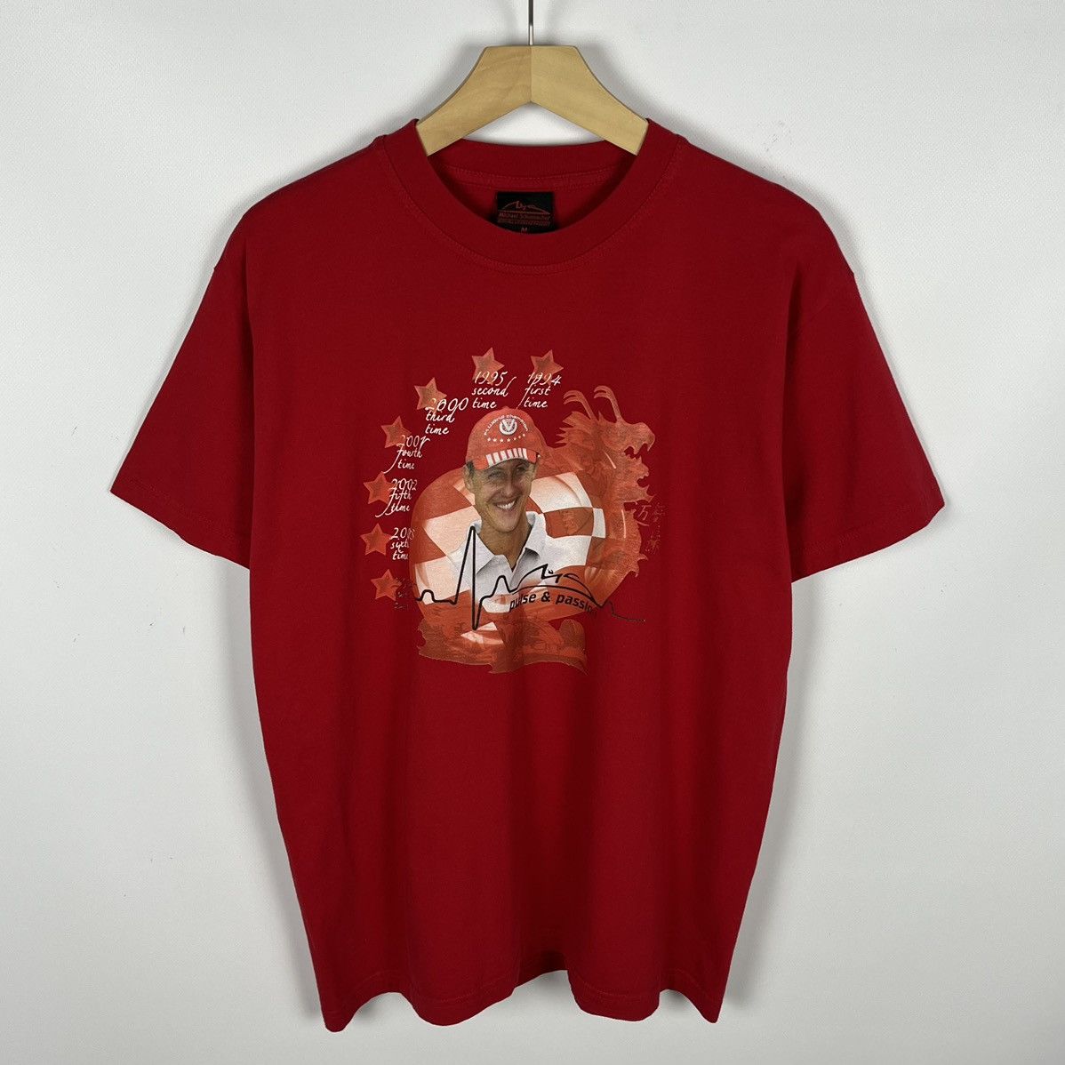 Vintage Vintage Michael Schumacher F1 Ferrari racing tee 90’s Size US M / EU 48-50 / 2 - 1 Thumbnail