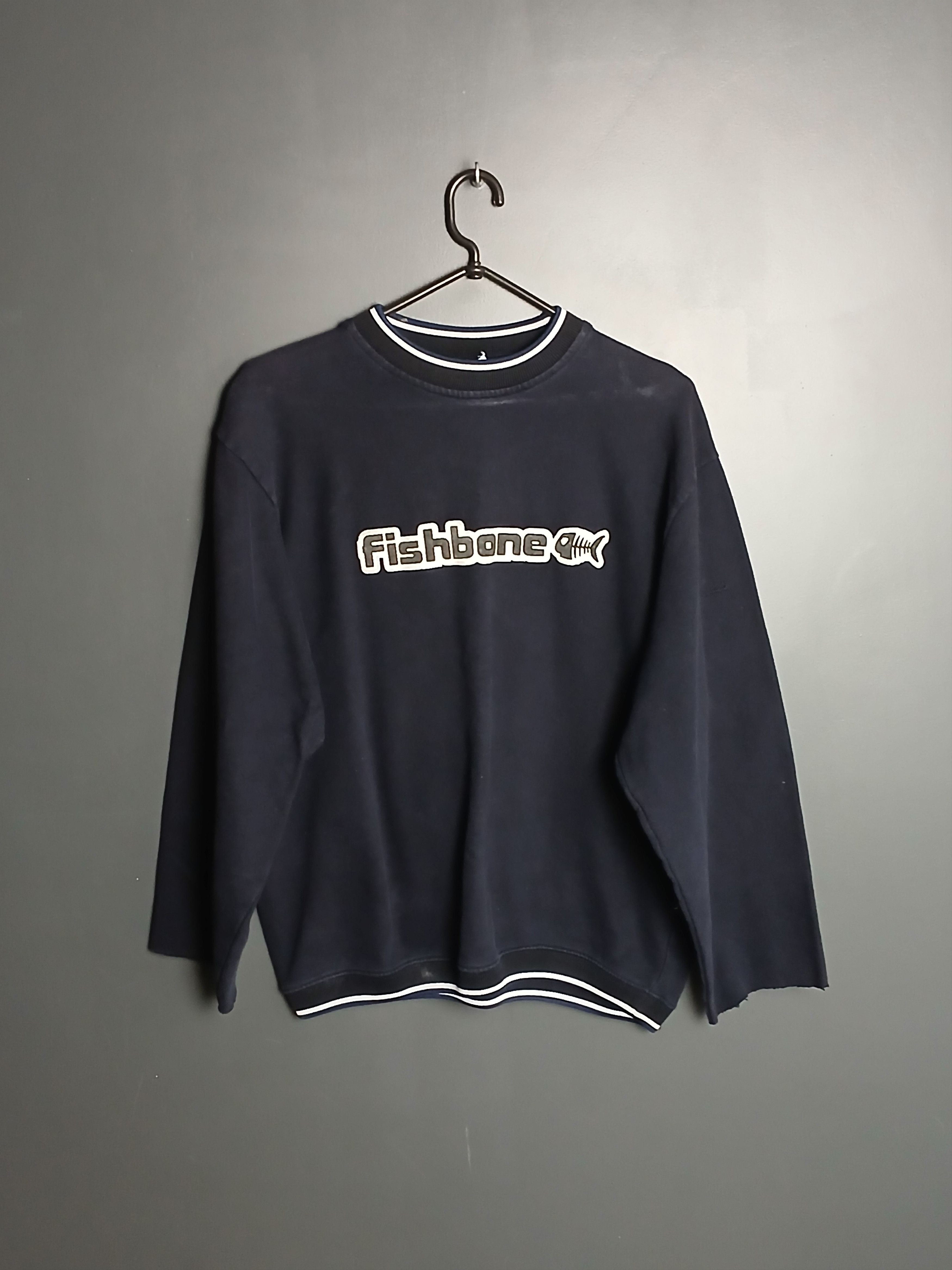 Vintage Vintage Fishbone Skategang Sweatshirt Size US M / EU 48-50 / 2 - 1 Thumbnail