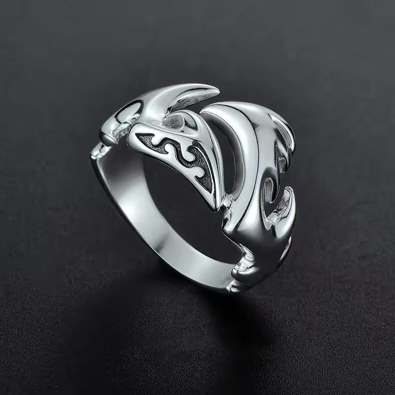 Handmade × Jewelry Ring Flames Modern Art Y2k Size ONE SIZE - 3 Thumbnail