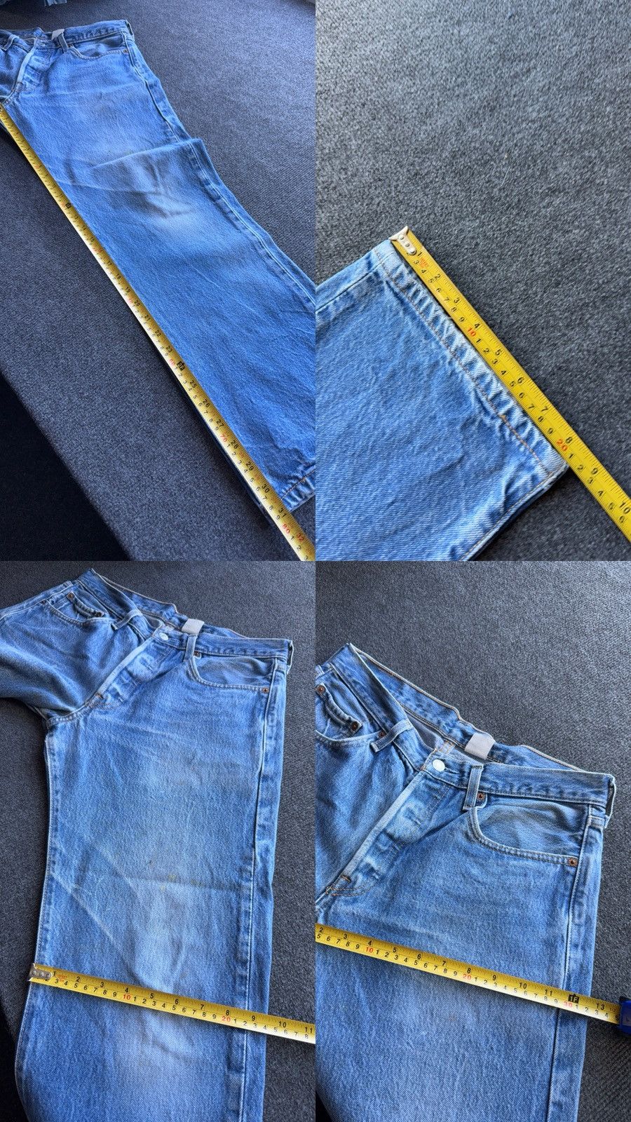 Levi's Vintage Clothing Vintage 90s Levi’s 501XX Distressed Western USA Faded Jeans Size US 32 / EU 48 - 24 Thumbnail