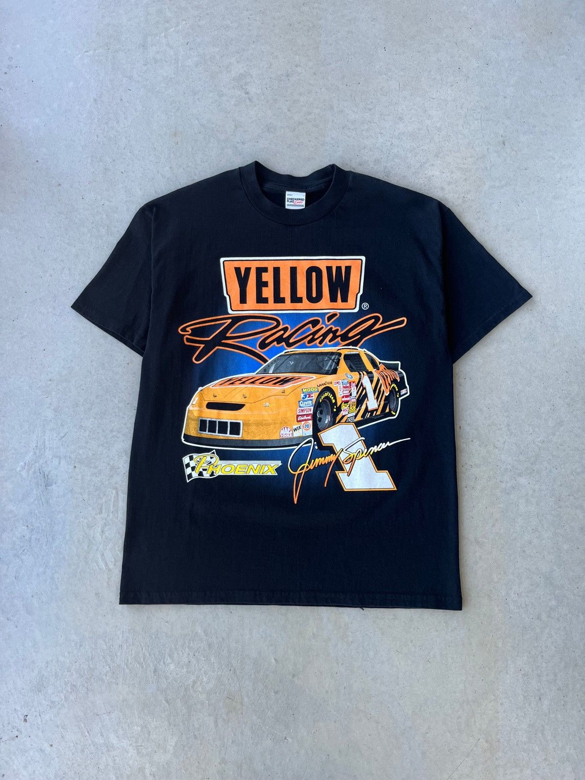 NASCAR Vintage Mr. Excitement Nascar Yellow Racing T Shirt Size US L / EU 52-54 / 3 - 1 Thumbnail