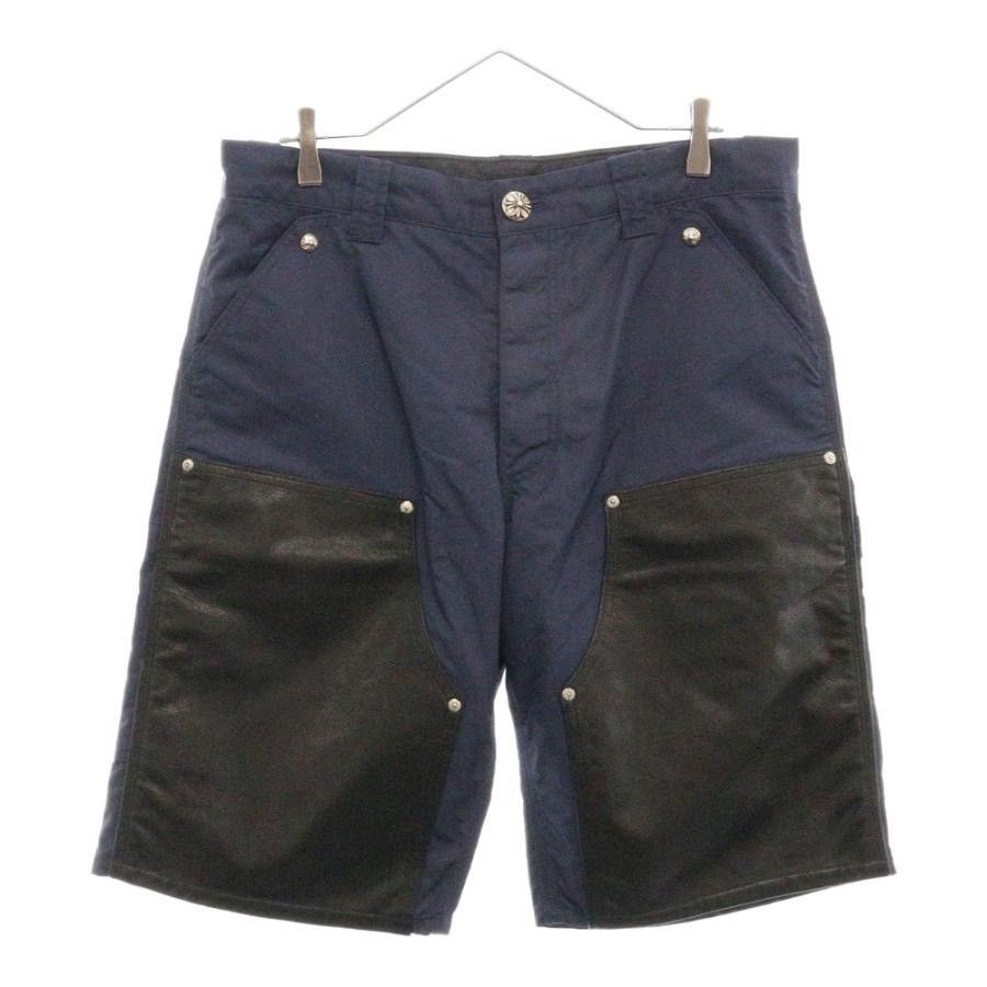 Chrome Hearts Chrome Hearts Carpenter Shorts Navy Nylon Size US 33 - 1 Thumbnail
