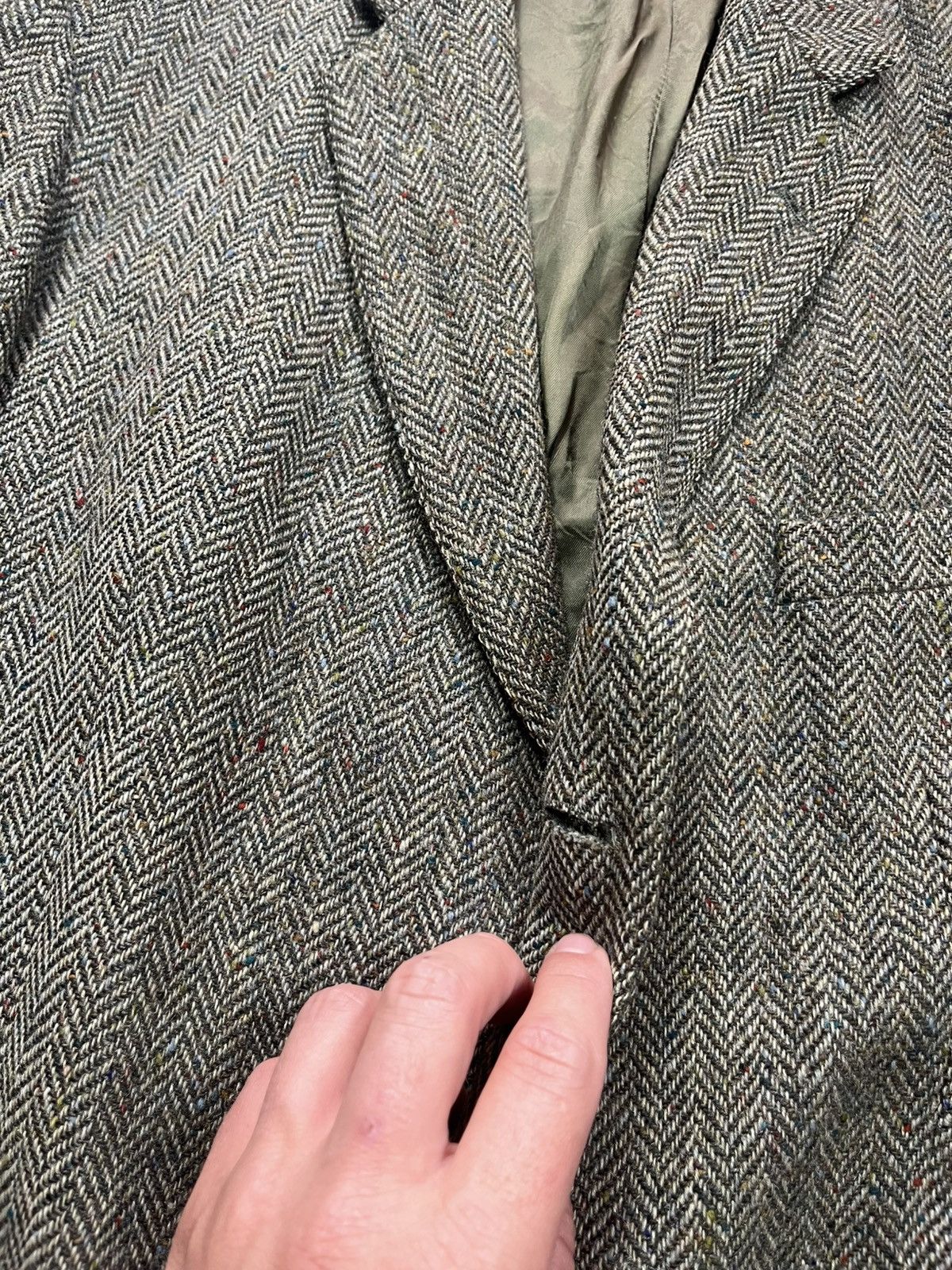 Magee × Vintage Vintage Magee Donegal Tweed Blazer Pure Wool Ireland Size 42R - 5 Thumbnail